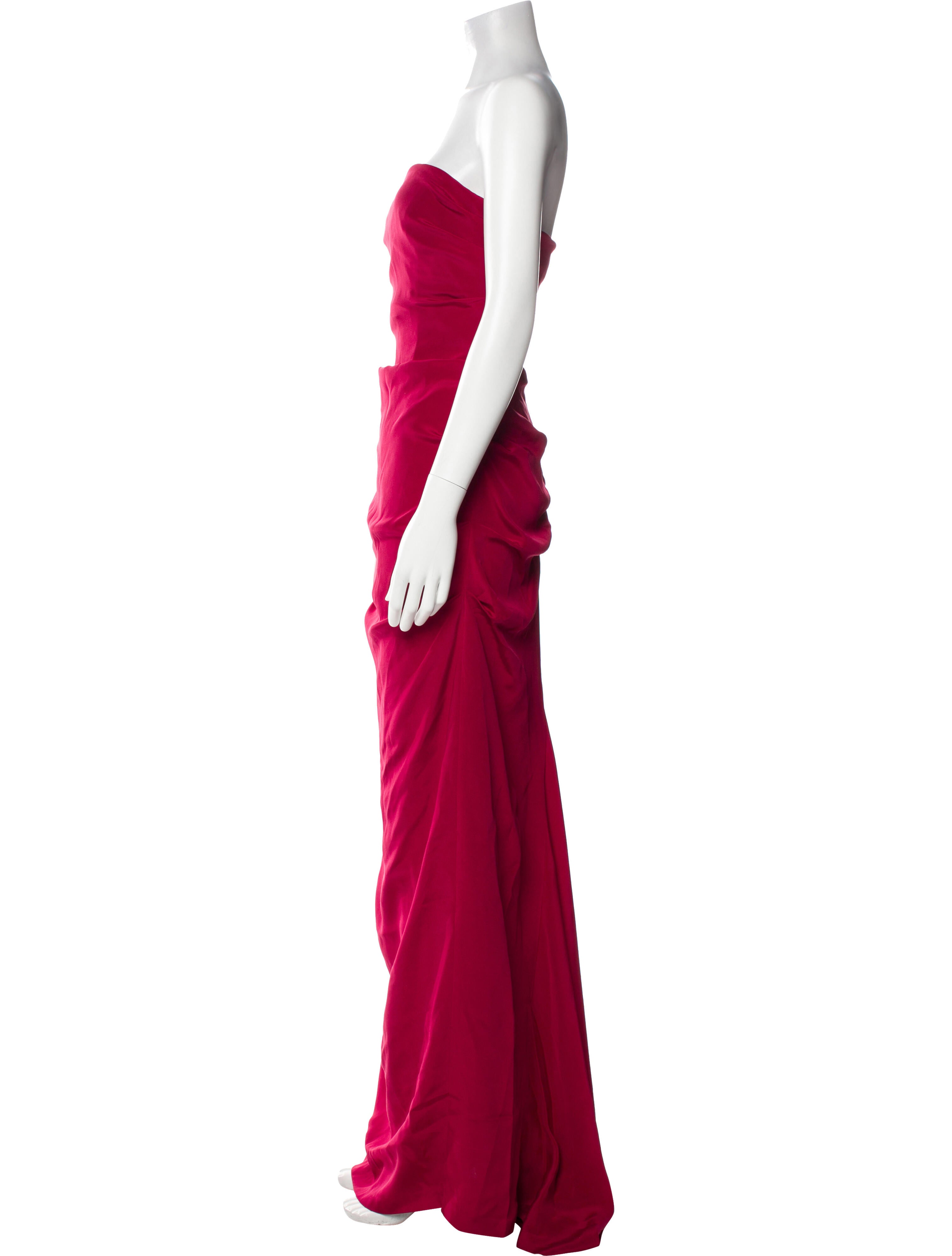 Nicole Miller Satin Long Dress