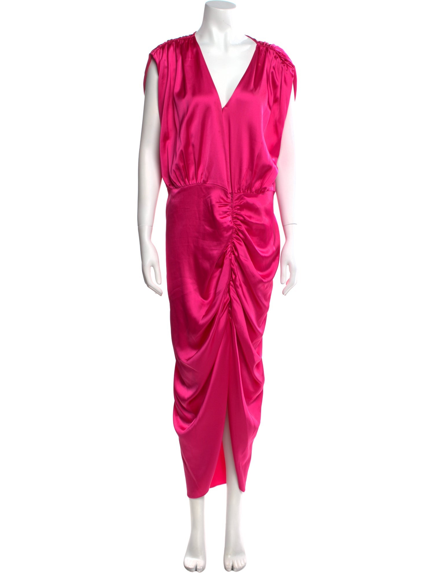 Nicole Miller V-Neck Long Dress