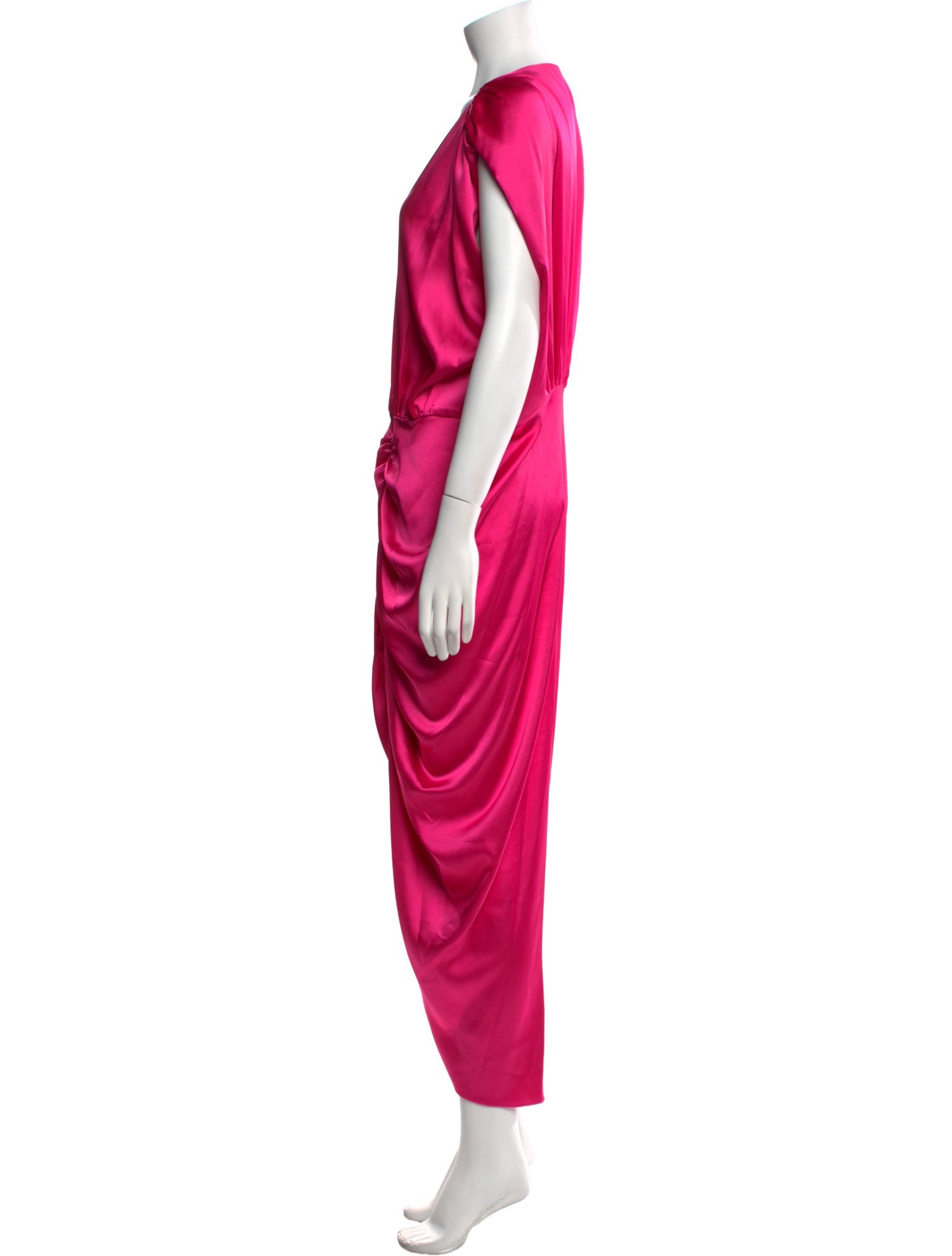 Nicole Miller V-Neck Long Dress