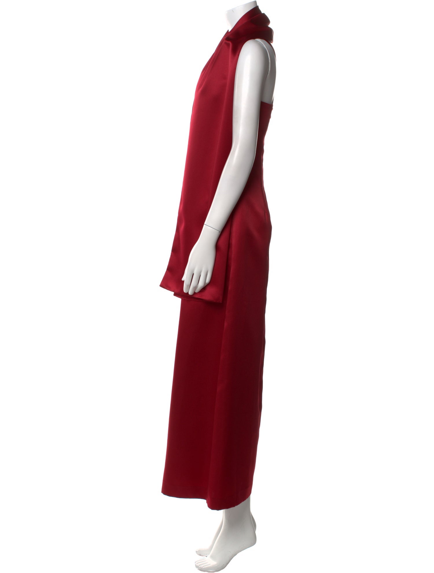 Nicole Miller Cowl Neck Long Dress
