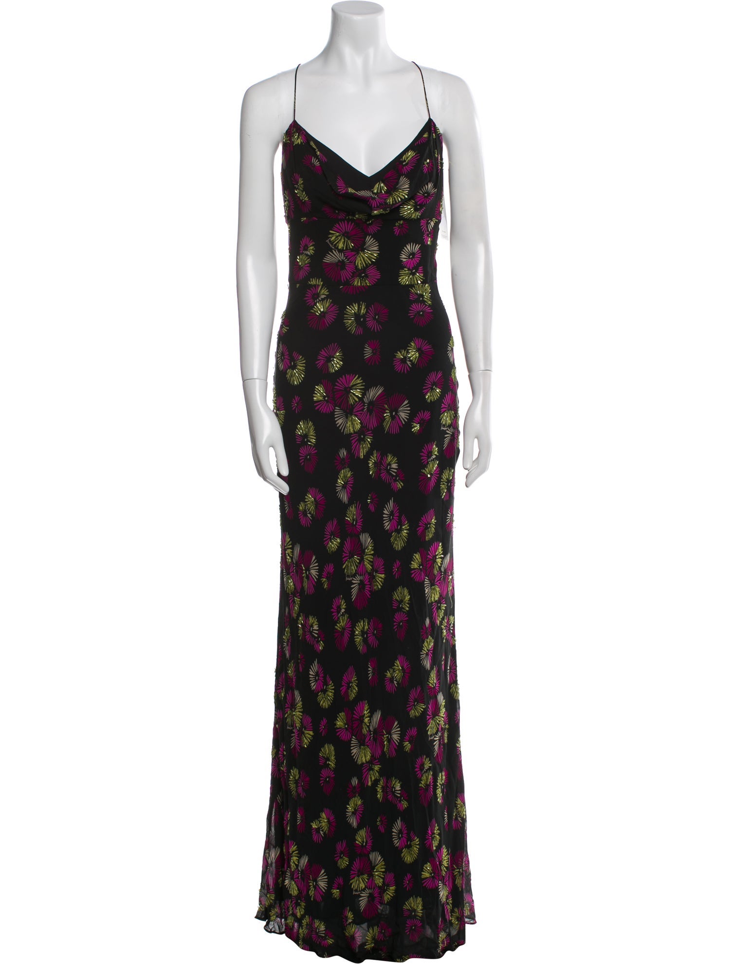 Nicole Miller Silk Long Dress