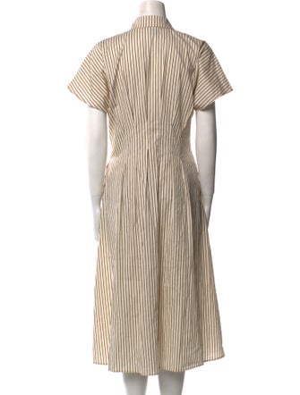 Nicole Miller Striped Midi Length Dress