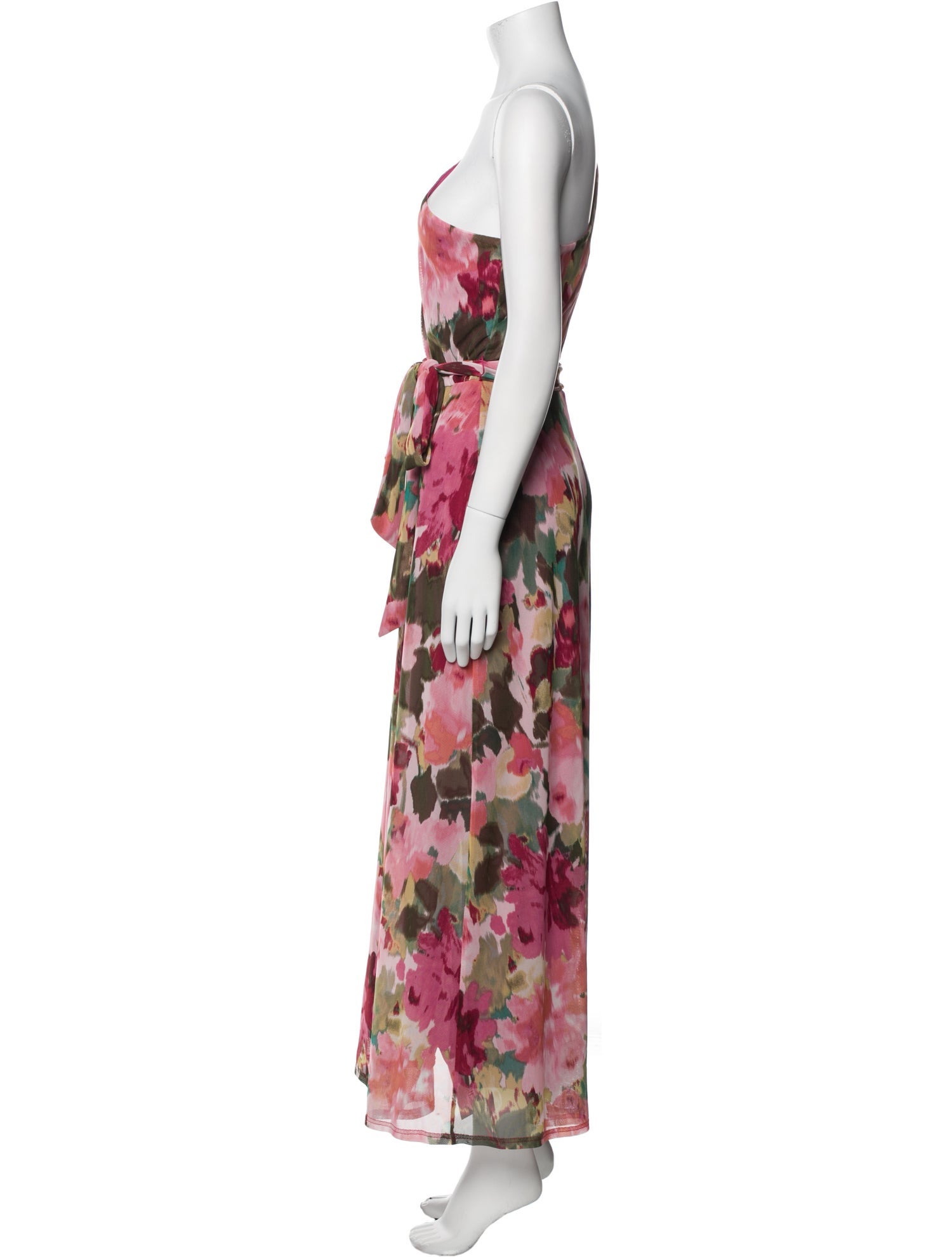 Nicole Miller Floral Print Long Dress w/ Tags