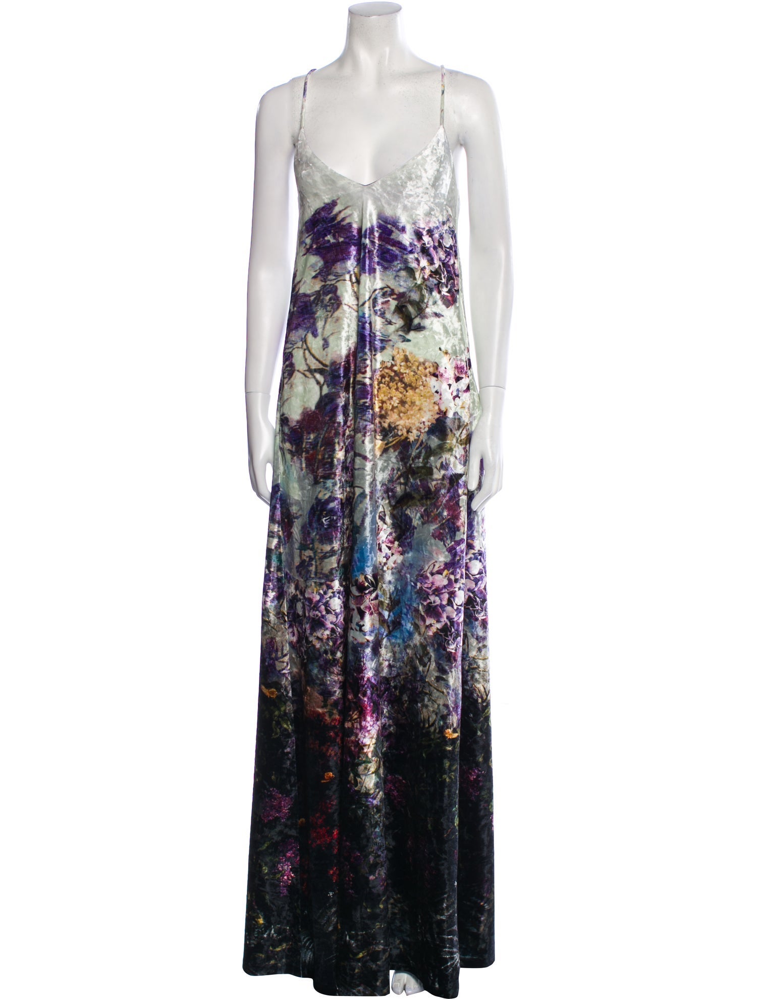 Nicole Miller Printed Long Dress w/ Tags