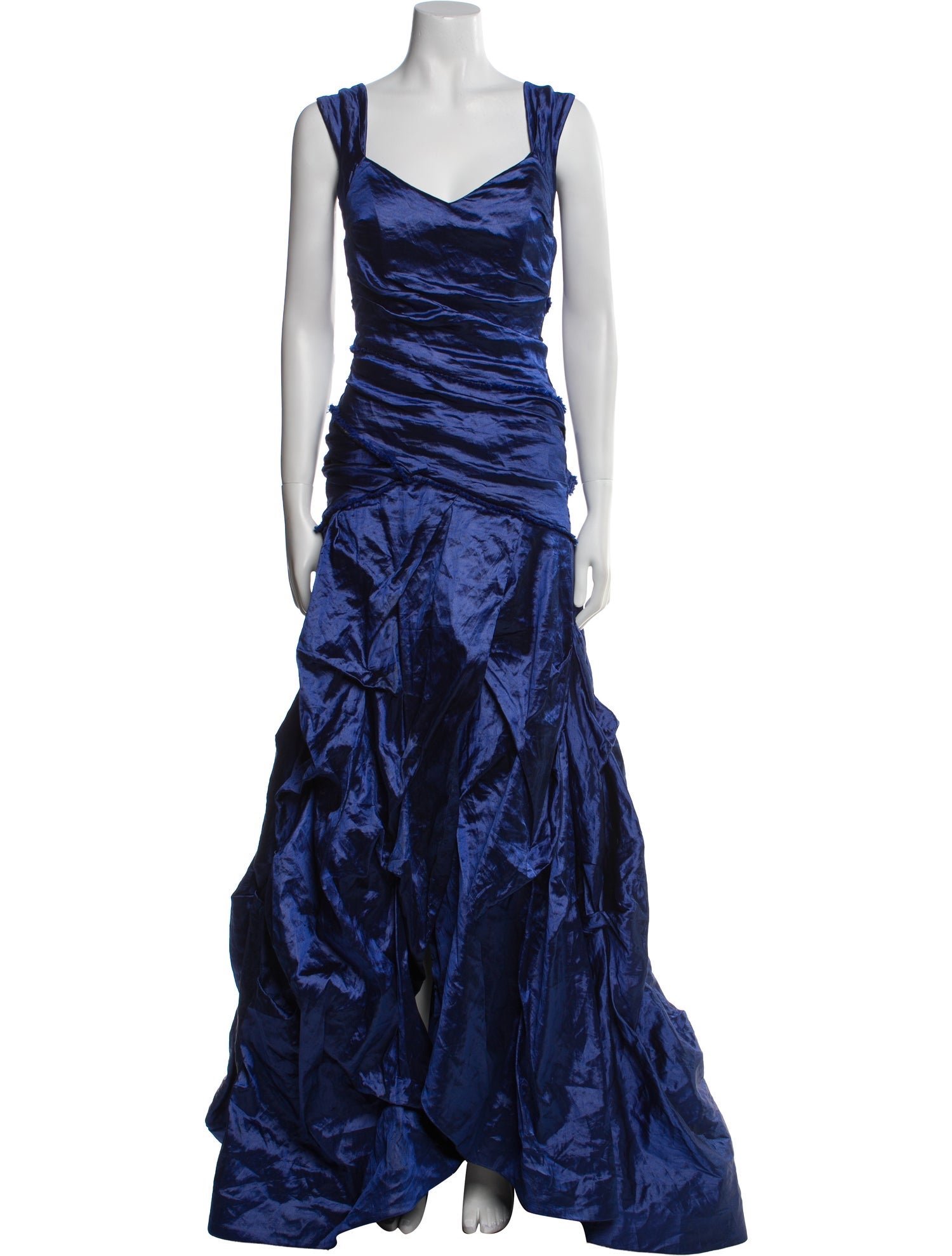 Nicole Miller V-Neck Long Dress