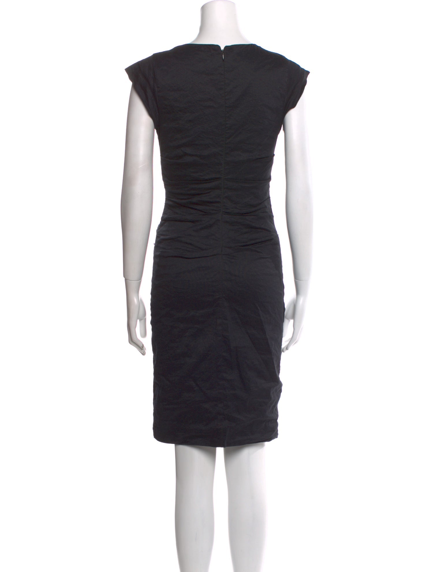 Nicole Miller V-Neck Knee-Length Dress