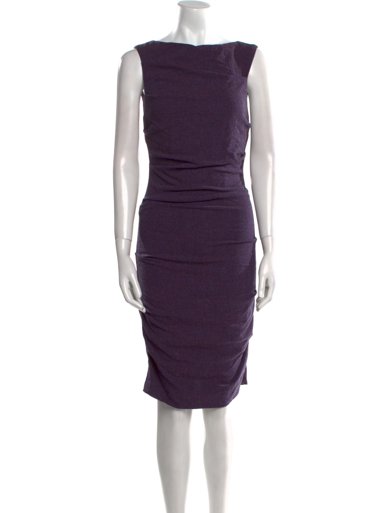 Nicole Miller Wool Knee-Length Dress