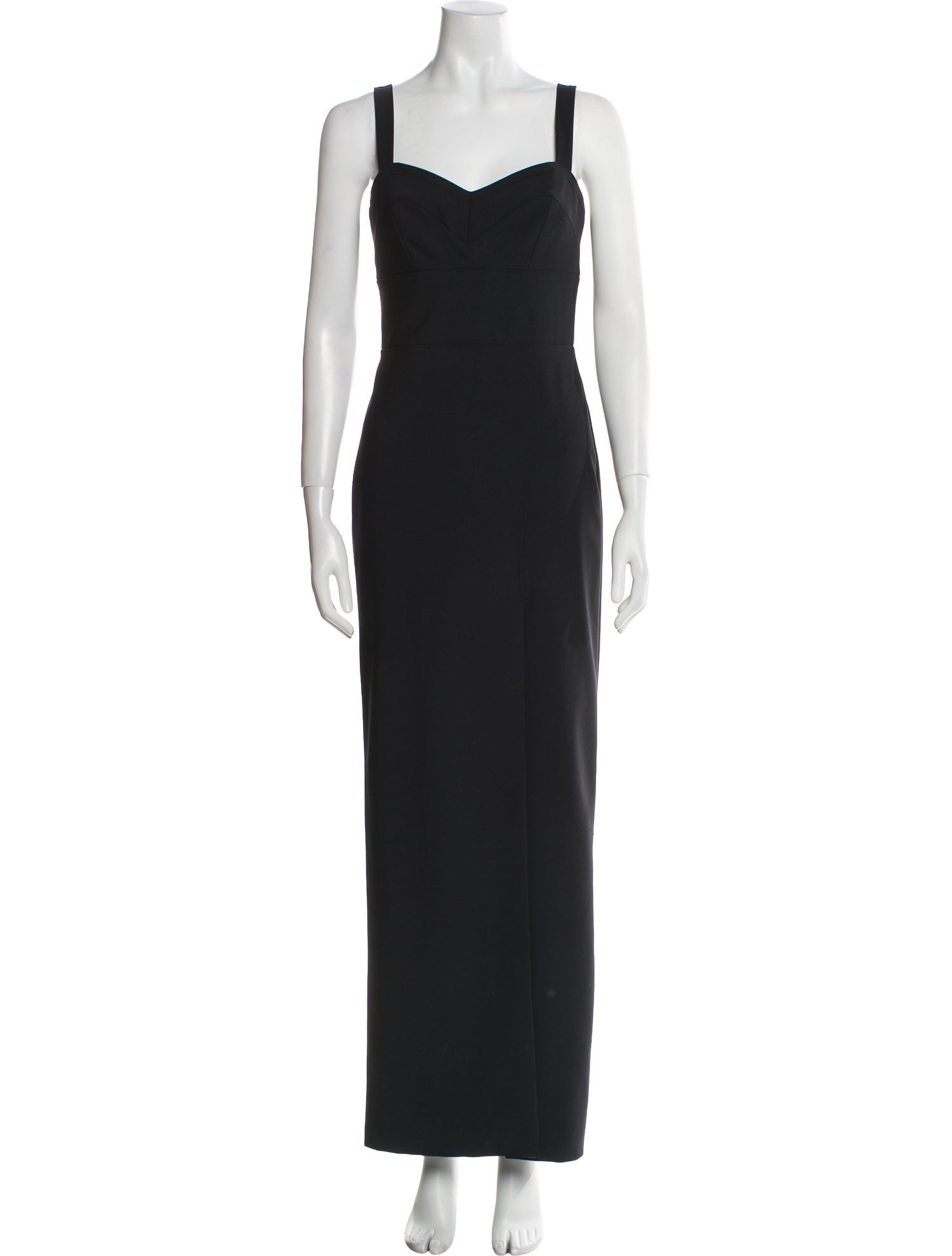Nicole Miller Square Neckline Long Dress