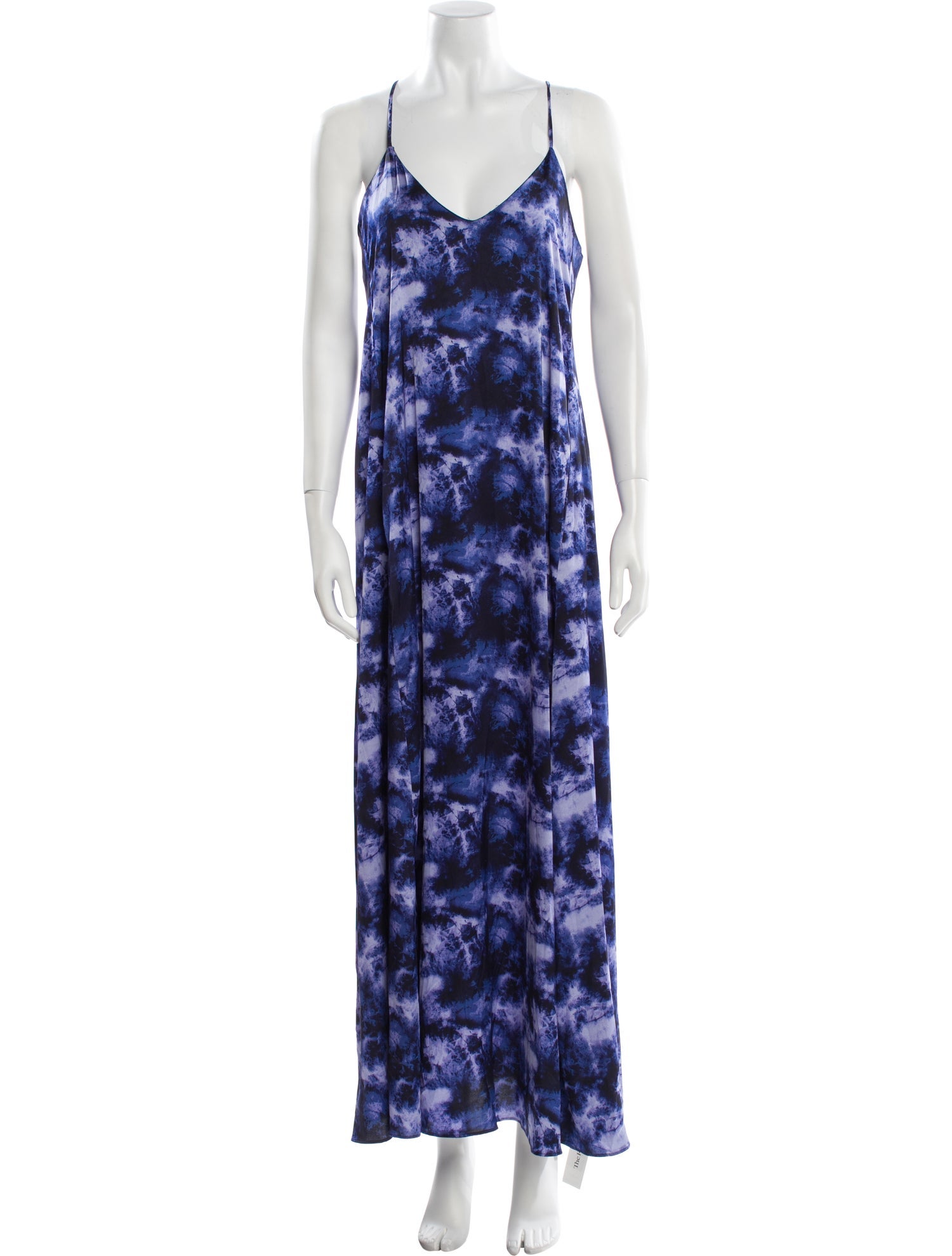 Nicole Miller Tie-Dye Print Long Dress