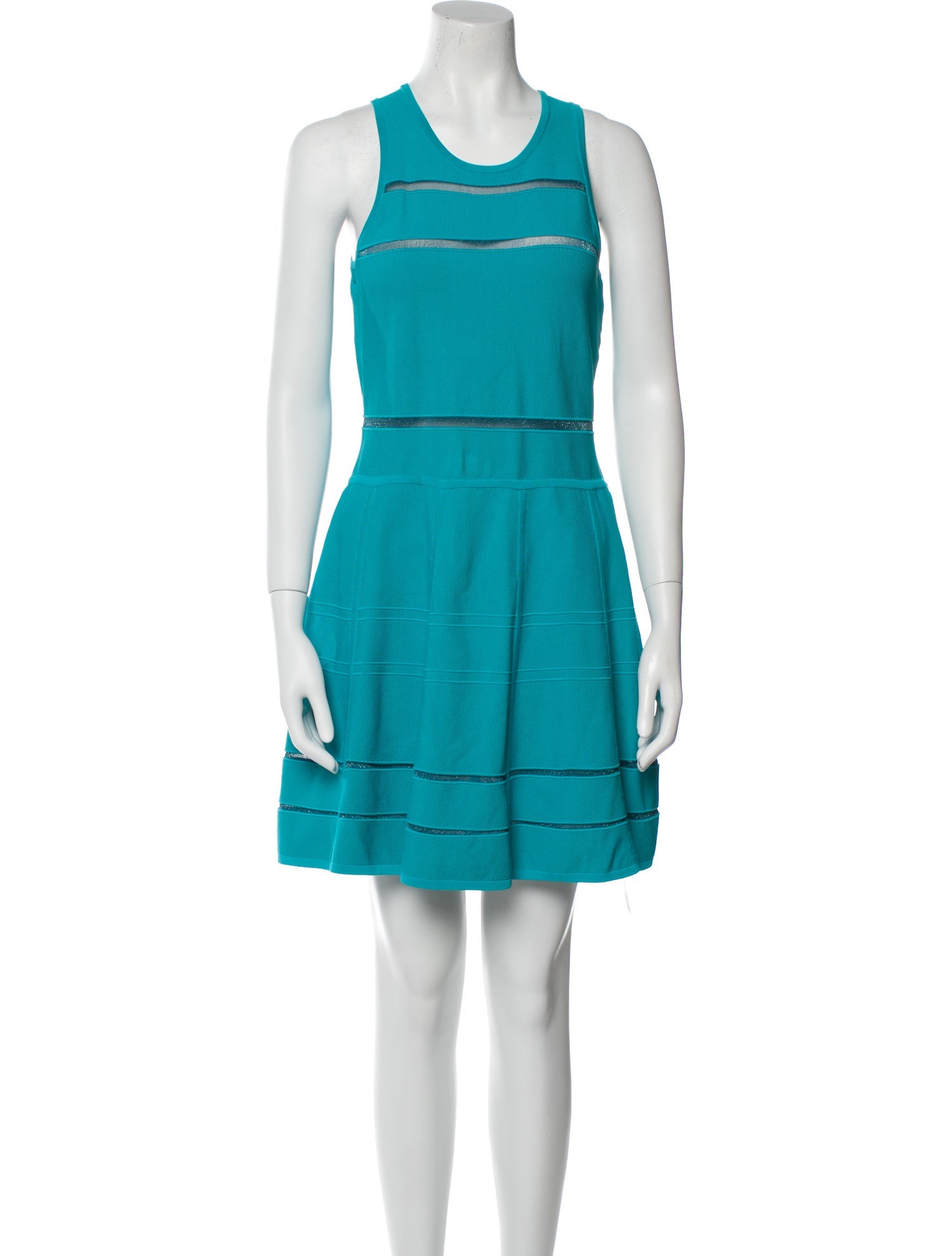 Nicole Miller Scoop Neck Mini Dress