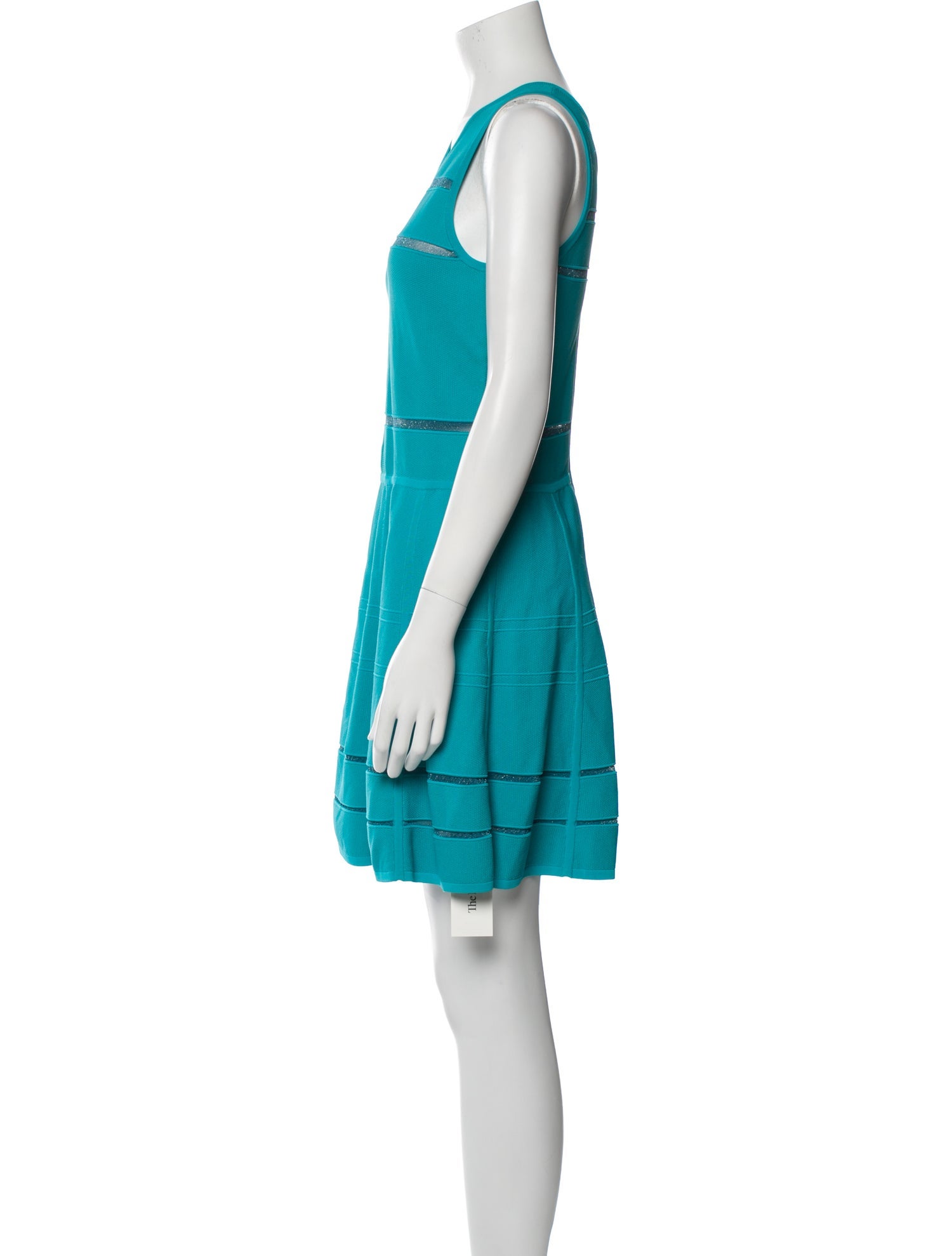 Nicole Miller Scoop Neck Mini Dress