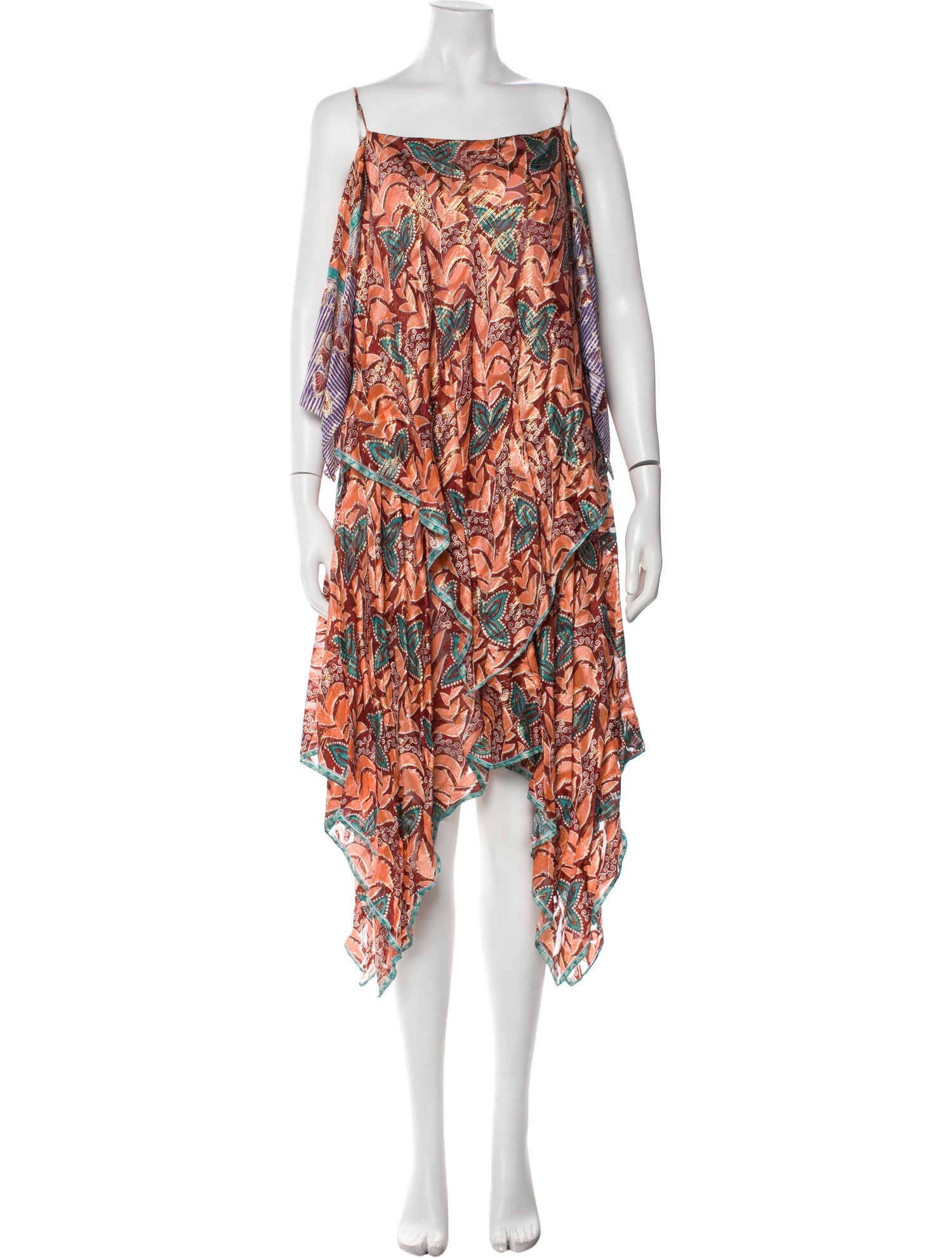 Nicole Miller Floral Print Long Dress