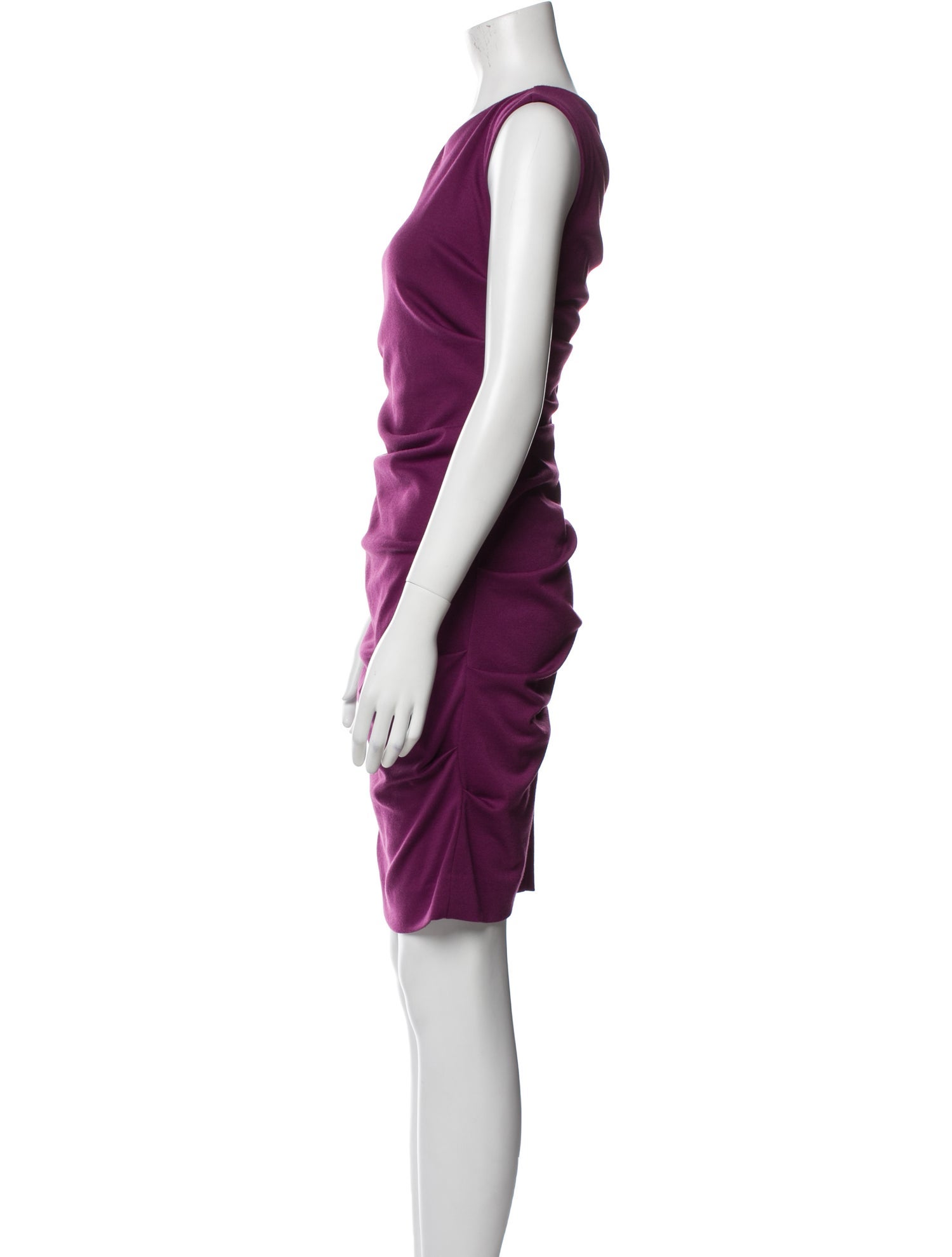 Nicole Miller Scoop Neck Mini Dress