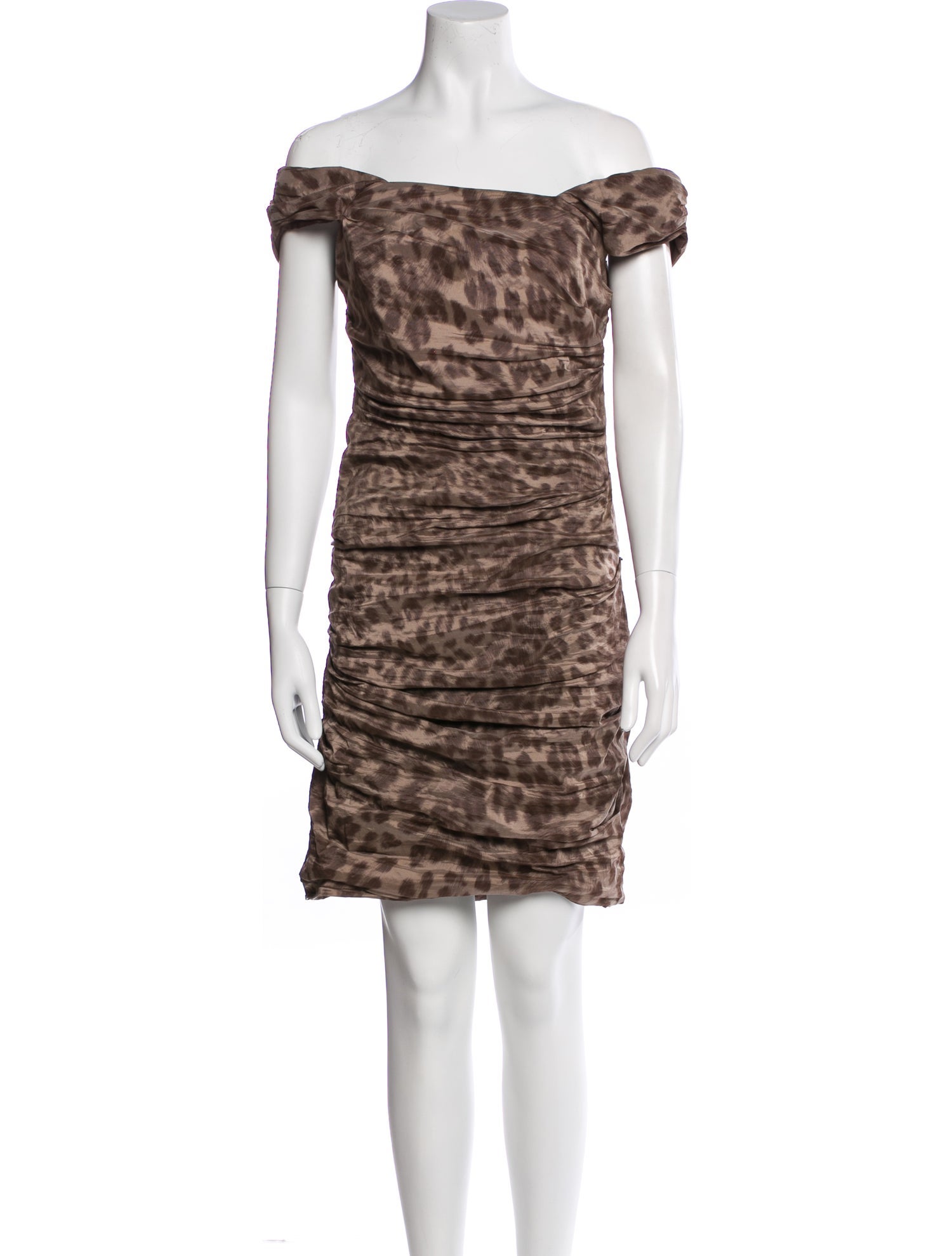 Nicole Miller Animal Print Mini Dress