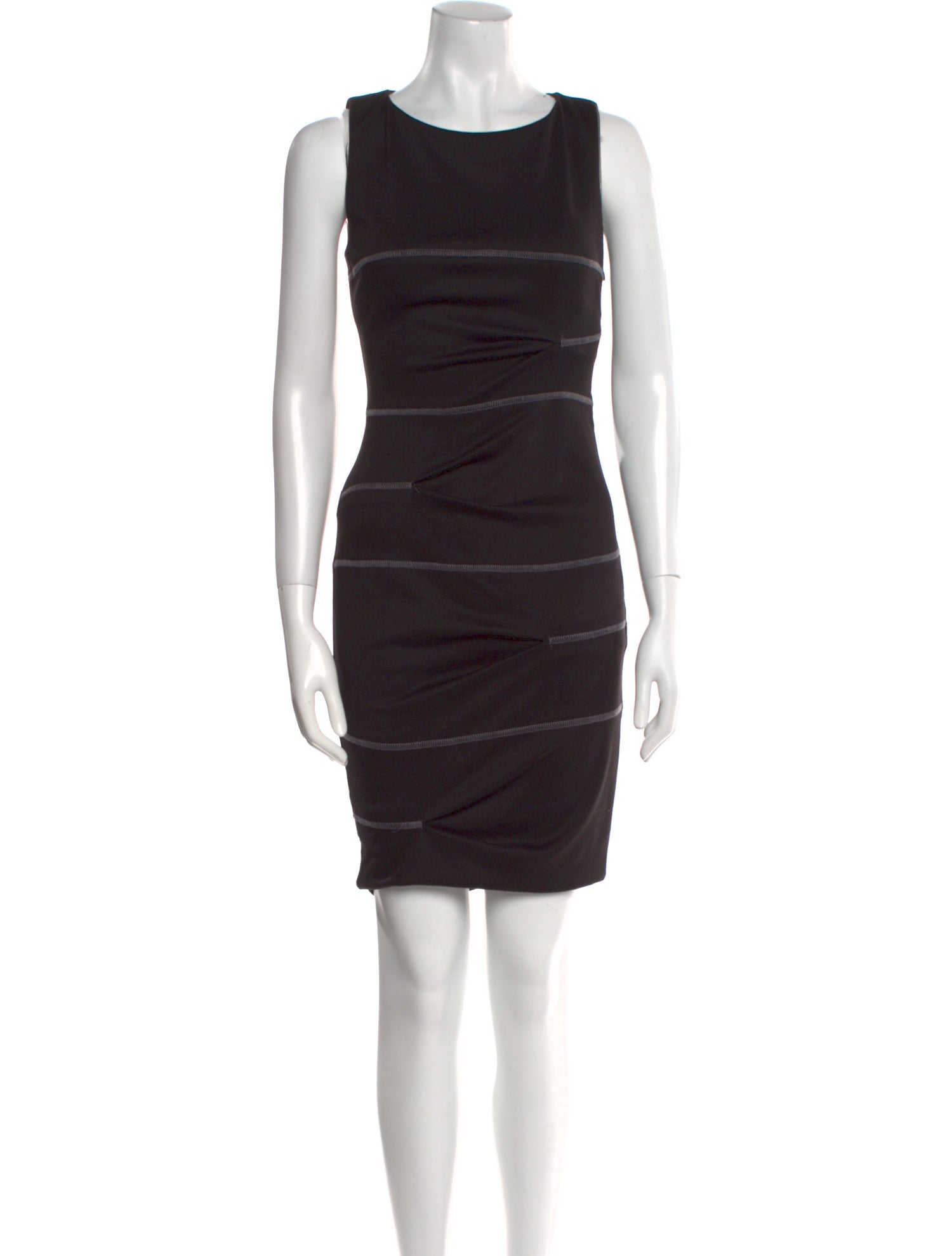 Nicole Miller Bateau Neckline Knee-Length Dress