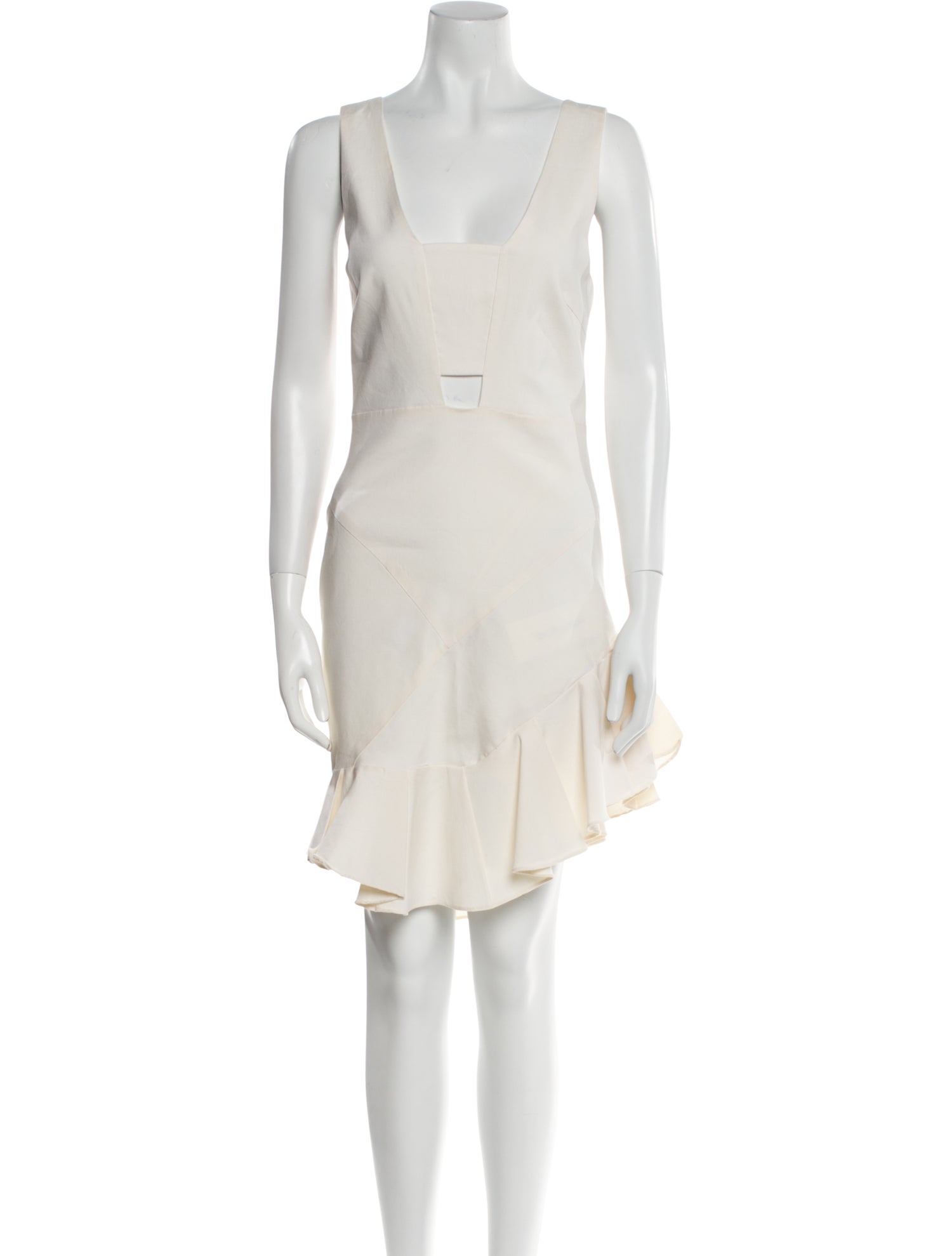 Nicole Miller Linen Knee-Length Dress