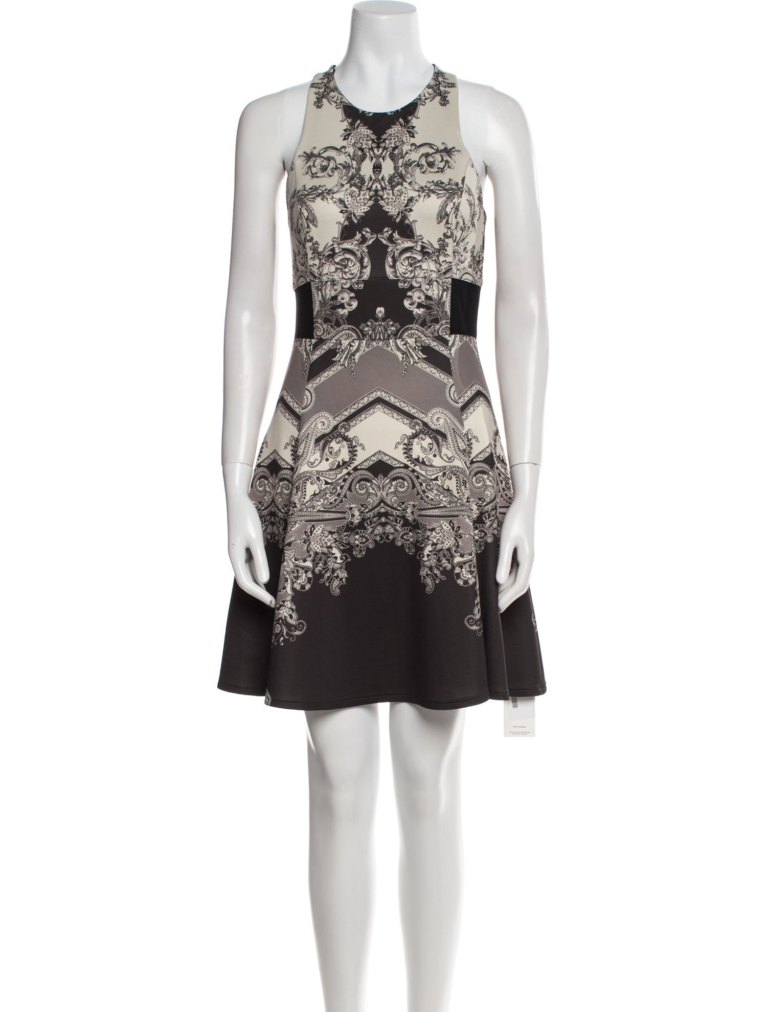 Nicole Miller Lace Pattern Mini Dress