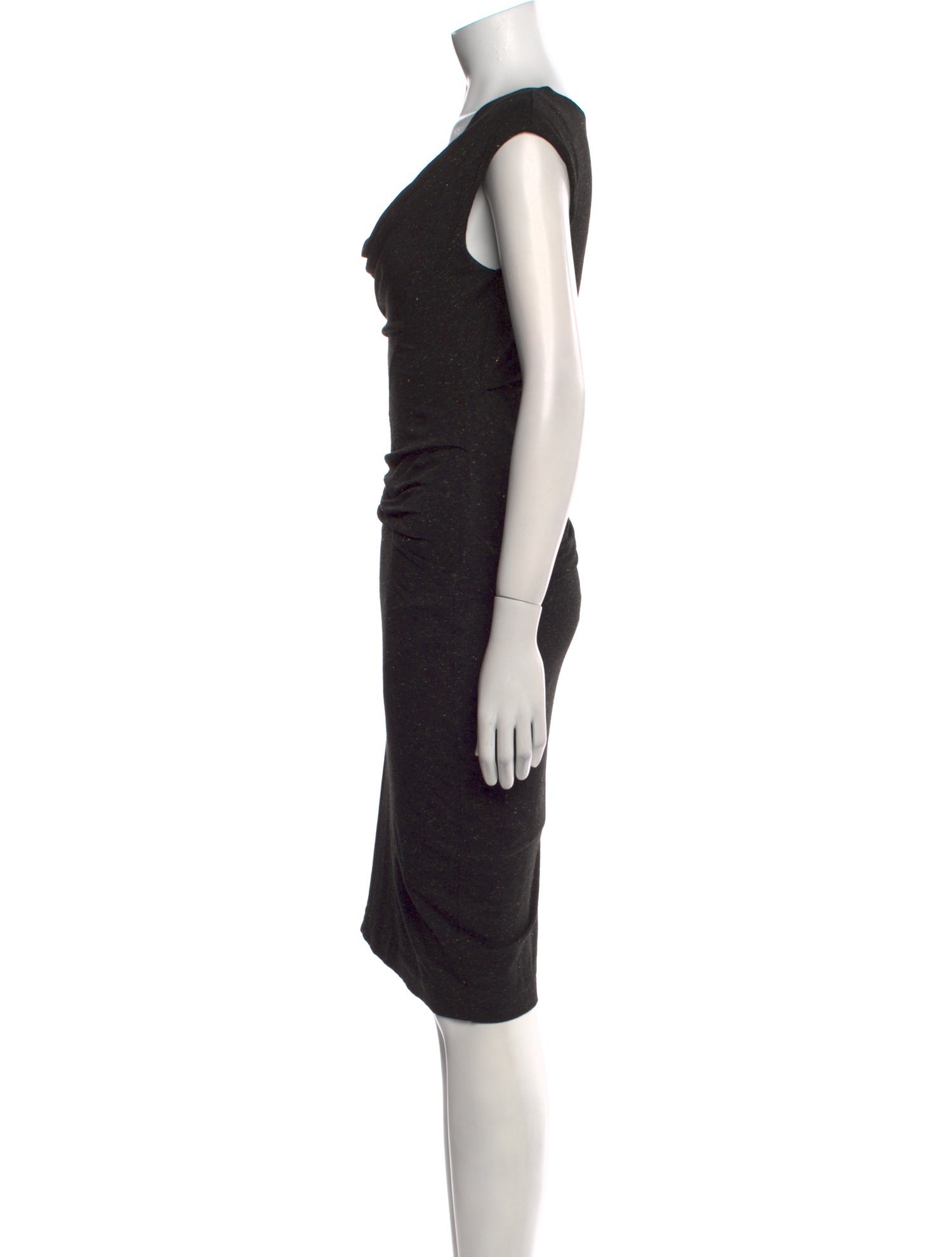 Nicole Miller Cowl Neck Midi Length Dress