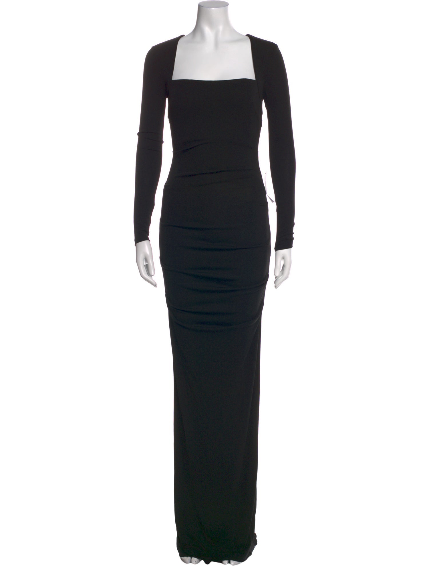 Nicole Miller Square Neckline Long Dress