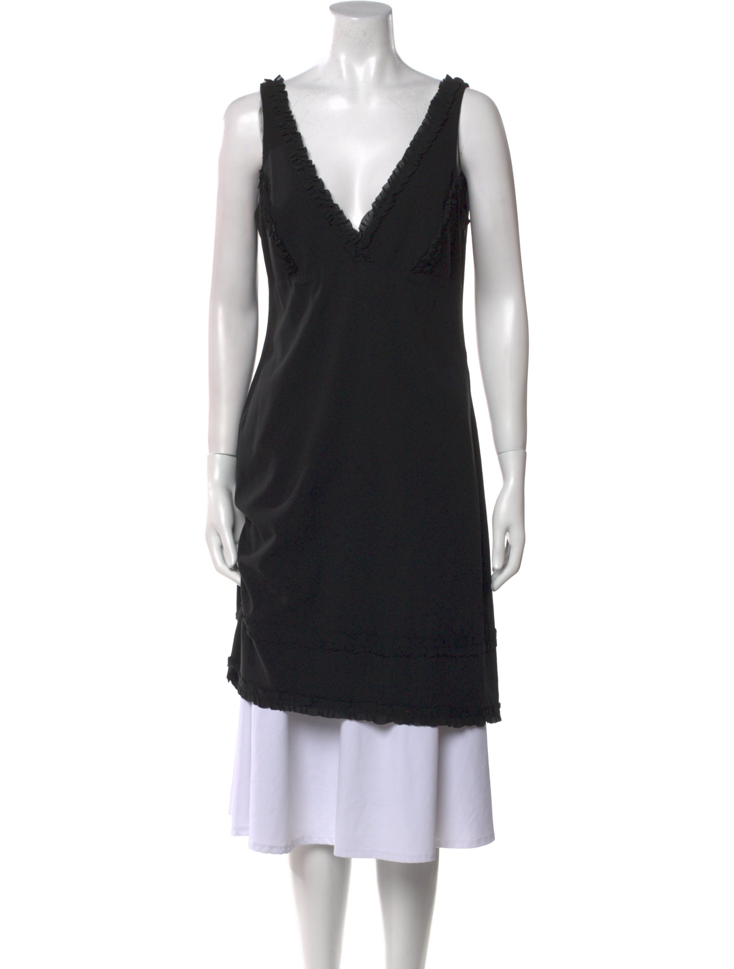 Nicole Miller V-Neck Mini Dress