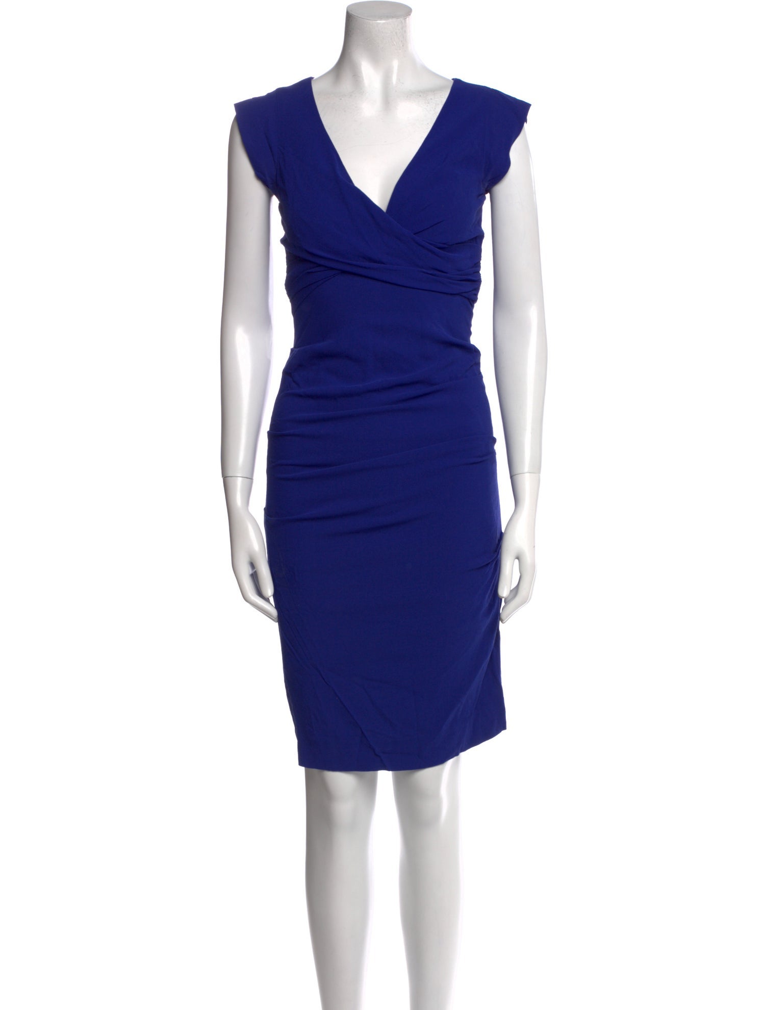 Nicole Miller V-Neck Knee-Length Dress