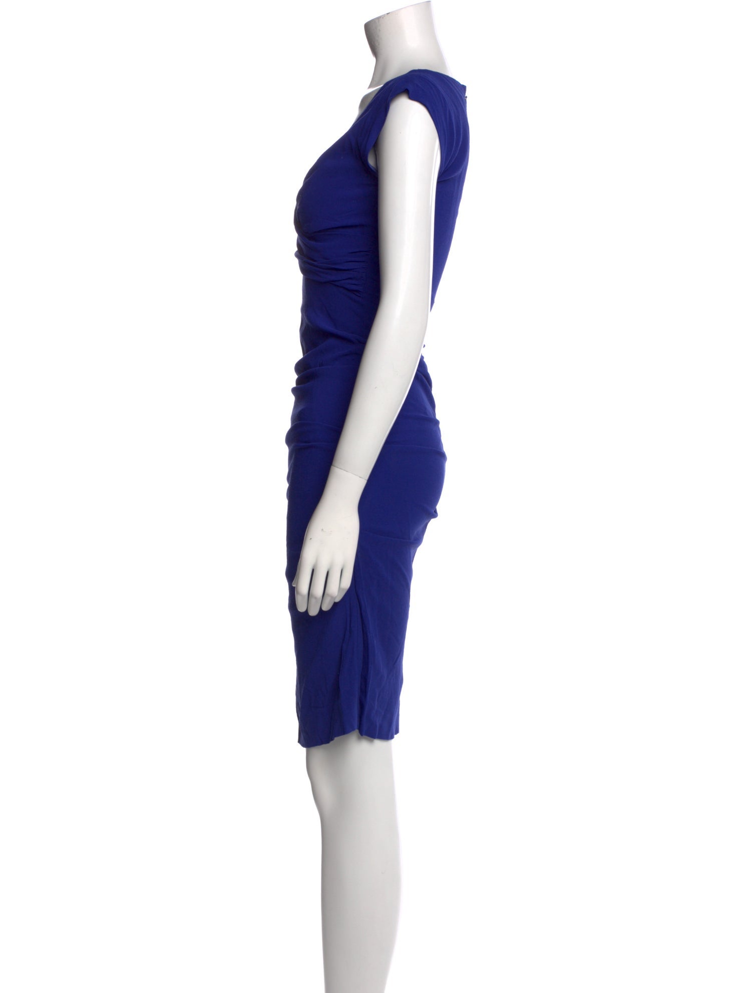 Nicole Miller V-Neck Knee-Length Dress