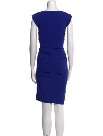 Nicole Miller V-Neck Knee-Length Dress