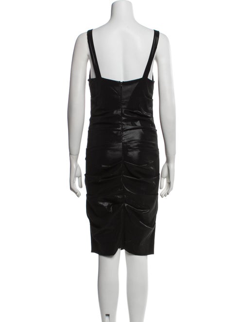 Nicole Miller V-Neck Knee-Length Dress