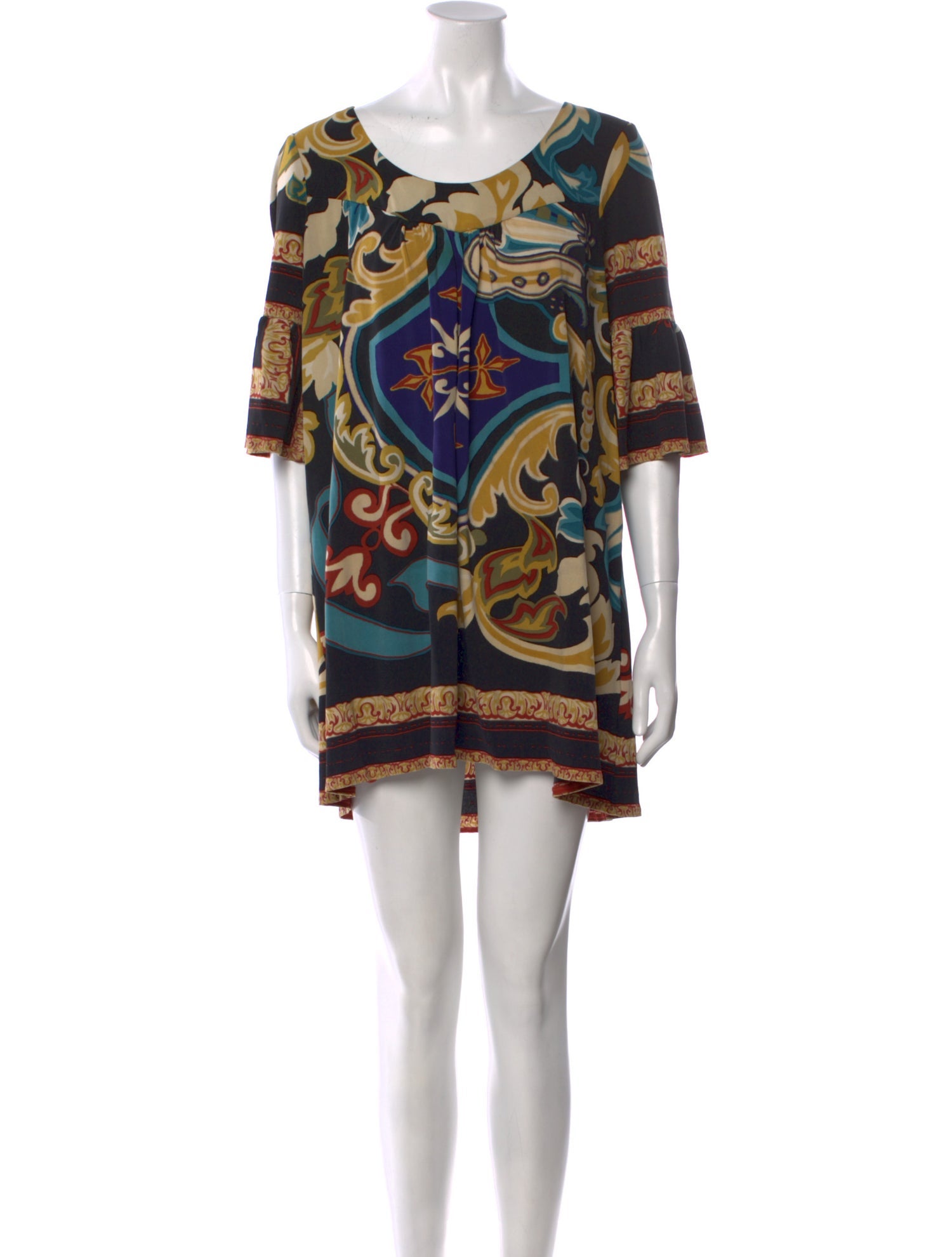 Nicole Miller Printed Mini Dress