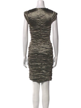 Nicole Miller Square Neckline Mini Dress