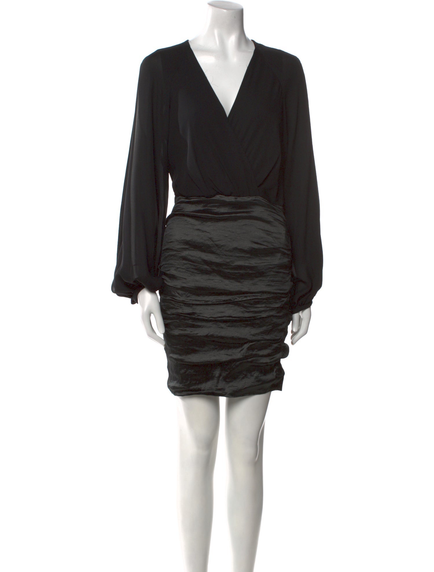 Nicole Miller V-Neck Mini Dress