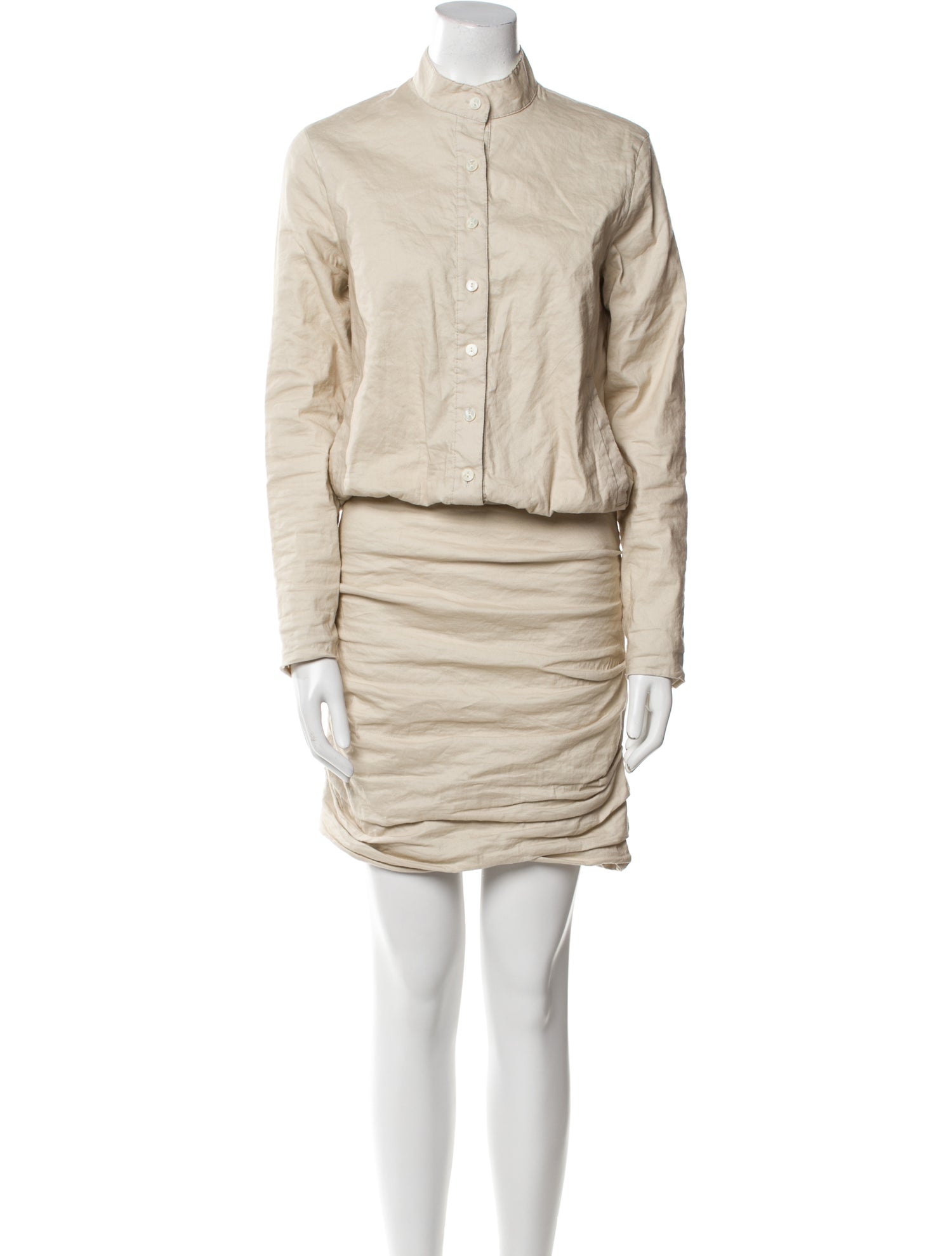 Nicole Miller Mock Neck Knee-Length Dress