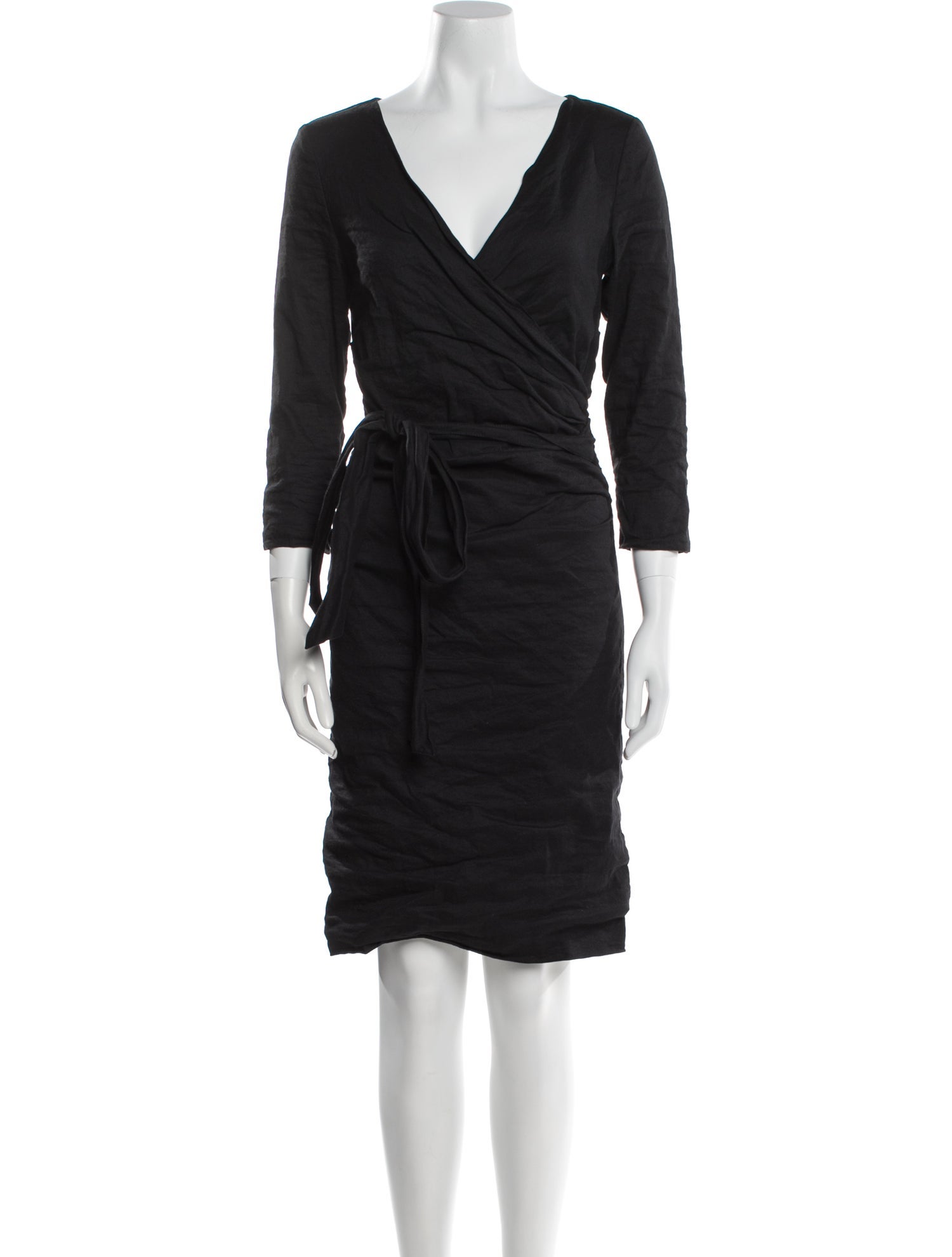 Nicole Miller V-Neck Knee-Length Dress