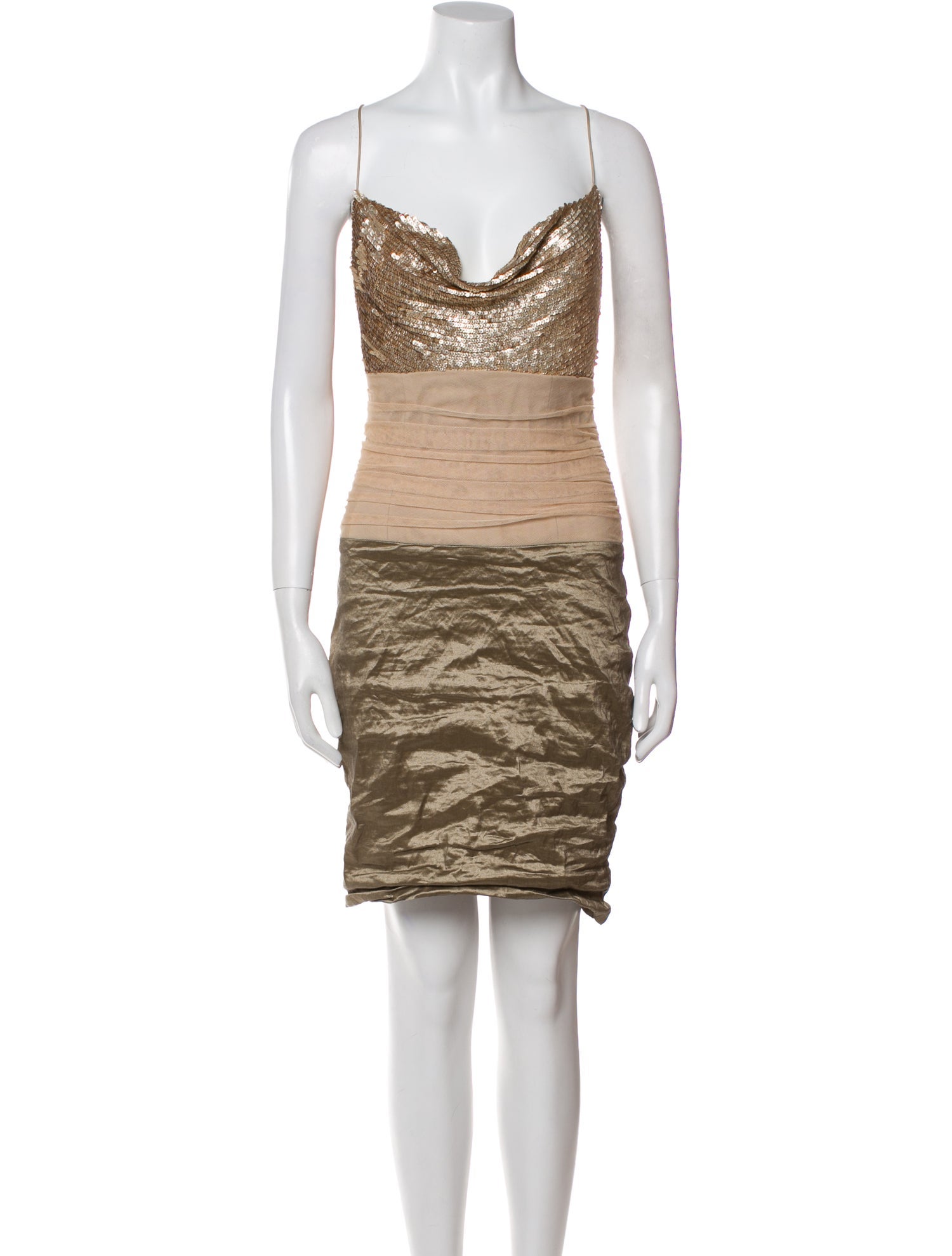 Nicole Miller Colorblock Pattern Mini Dress