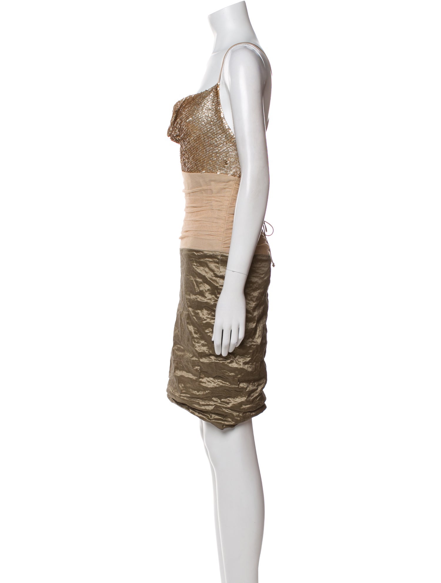 Nicole Miller Colorblock Pattern Mini Dress