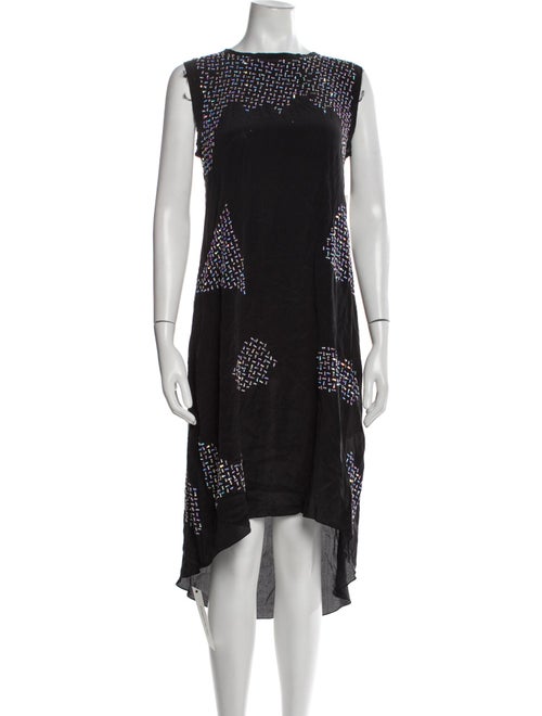 Nicole Miller Printed Midi Length Dress