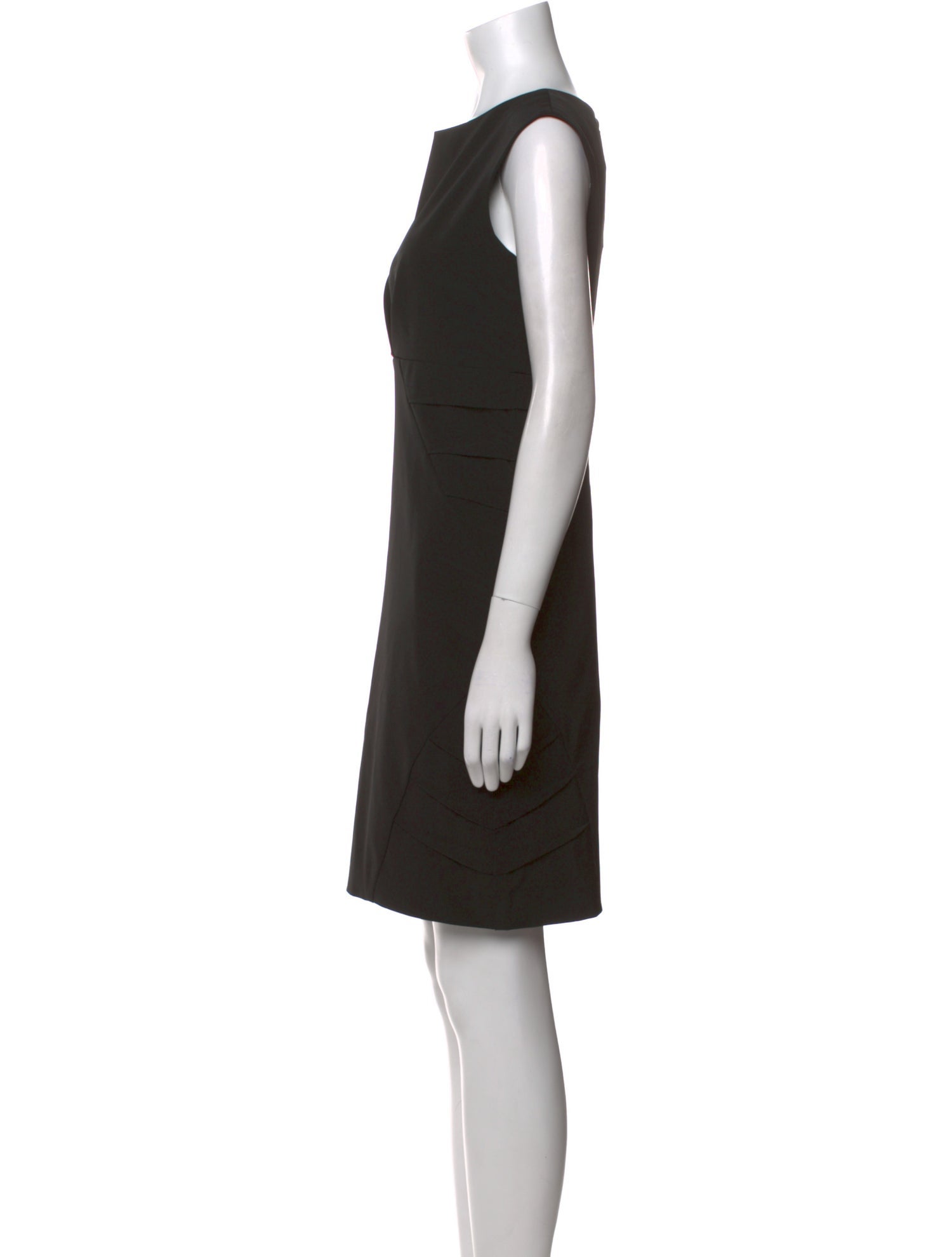 Nicole Miller Bateau Neckline Mini Dress