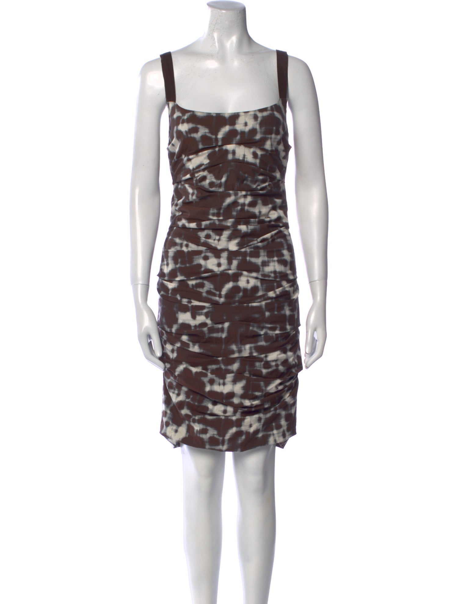 Nicole Miller Animal Print Knee-Length Dress