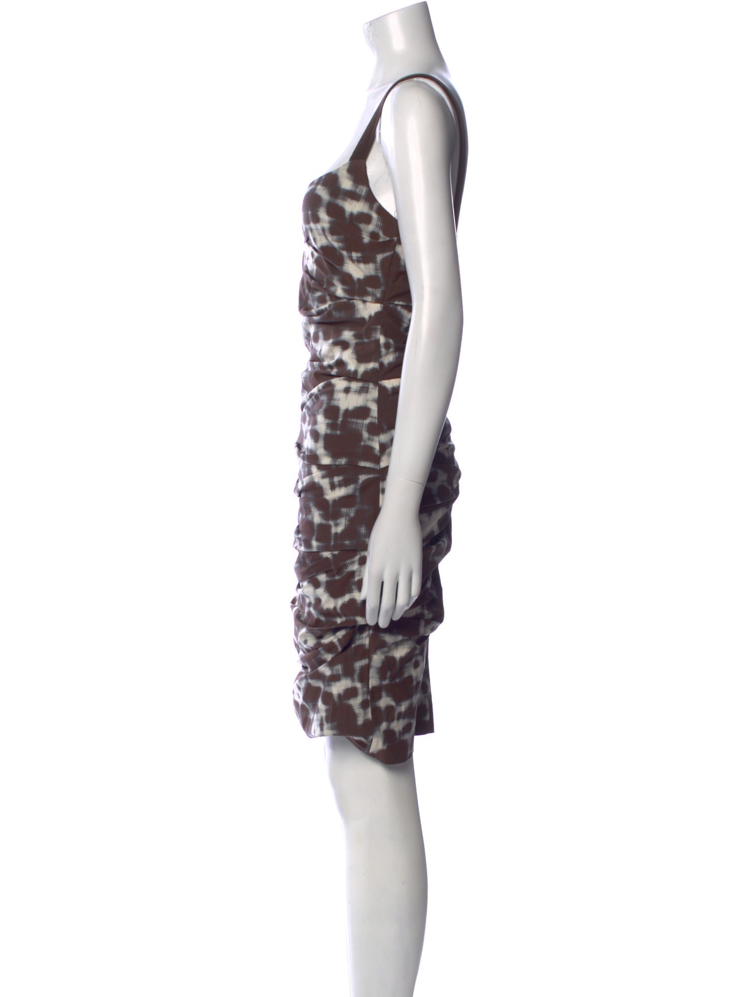 Nicole Miller Animal Print Knee-Length Dress
