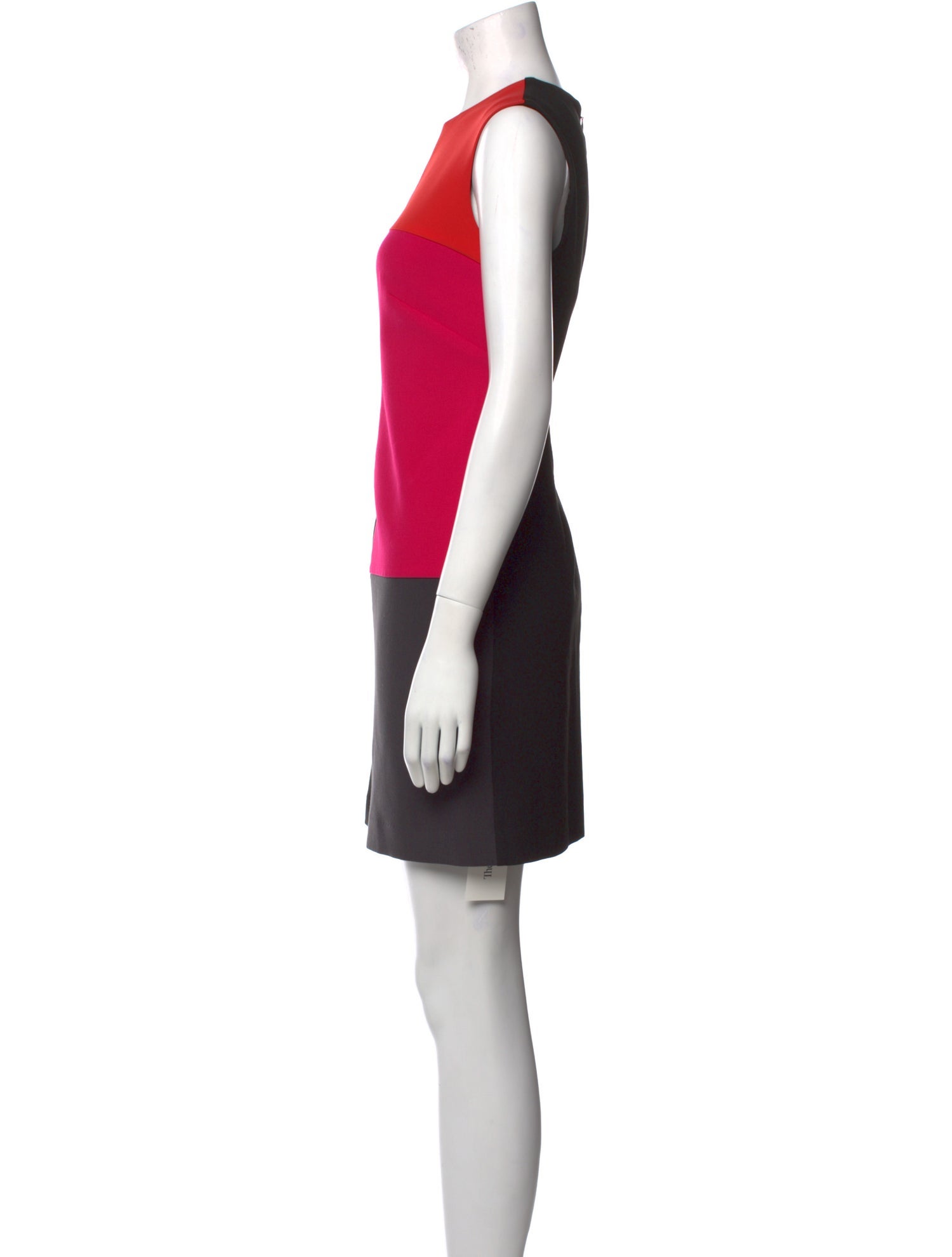 Nicole Miller Colorblock Pattern Mini Dress
