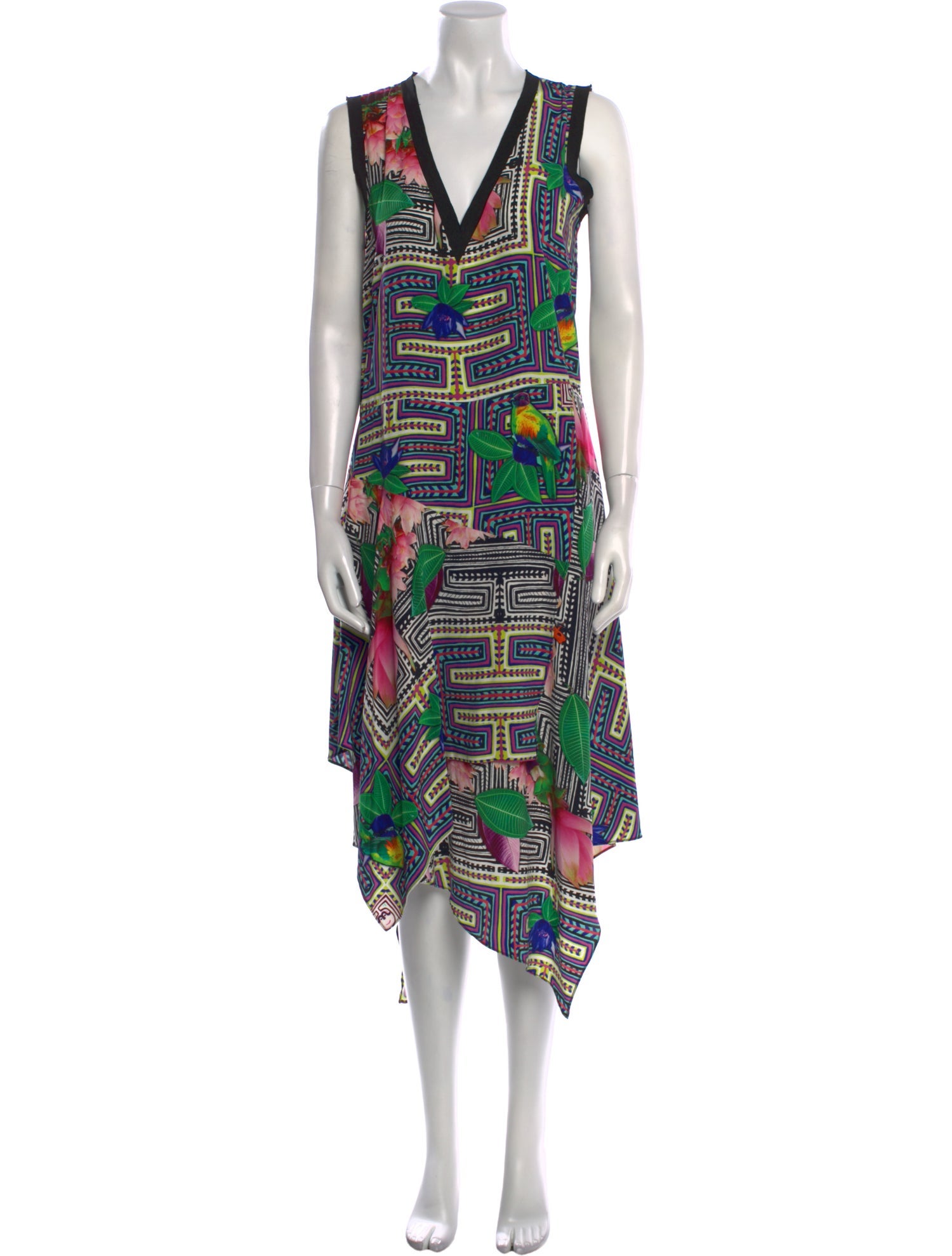 Nicole Miller Silk Long Dress