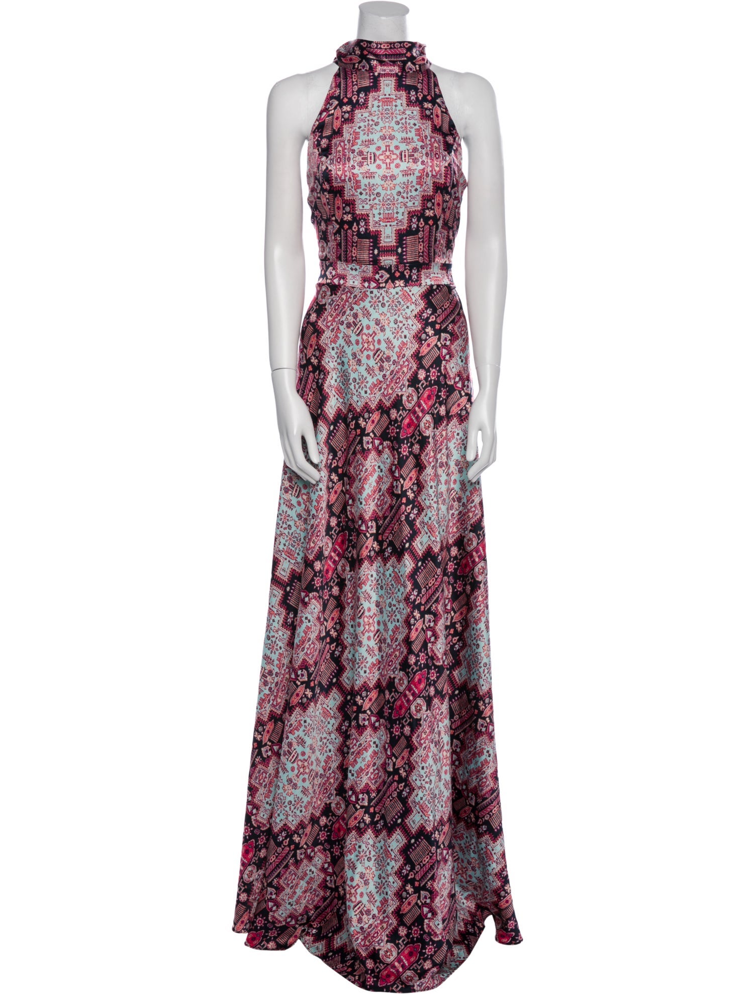 Nicole Miller Printed Long Dress