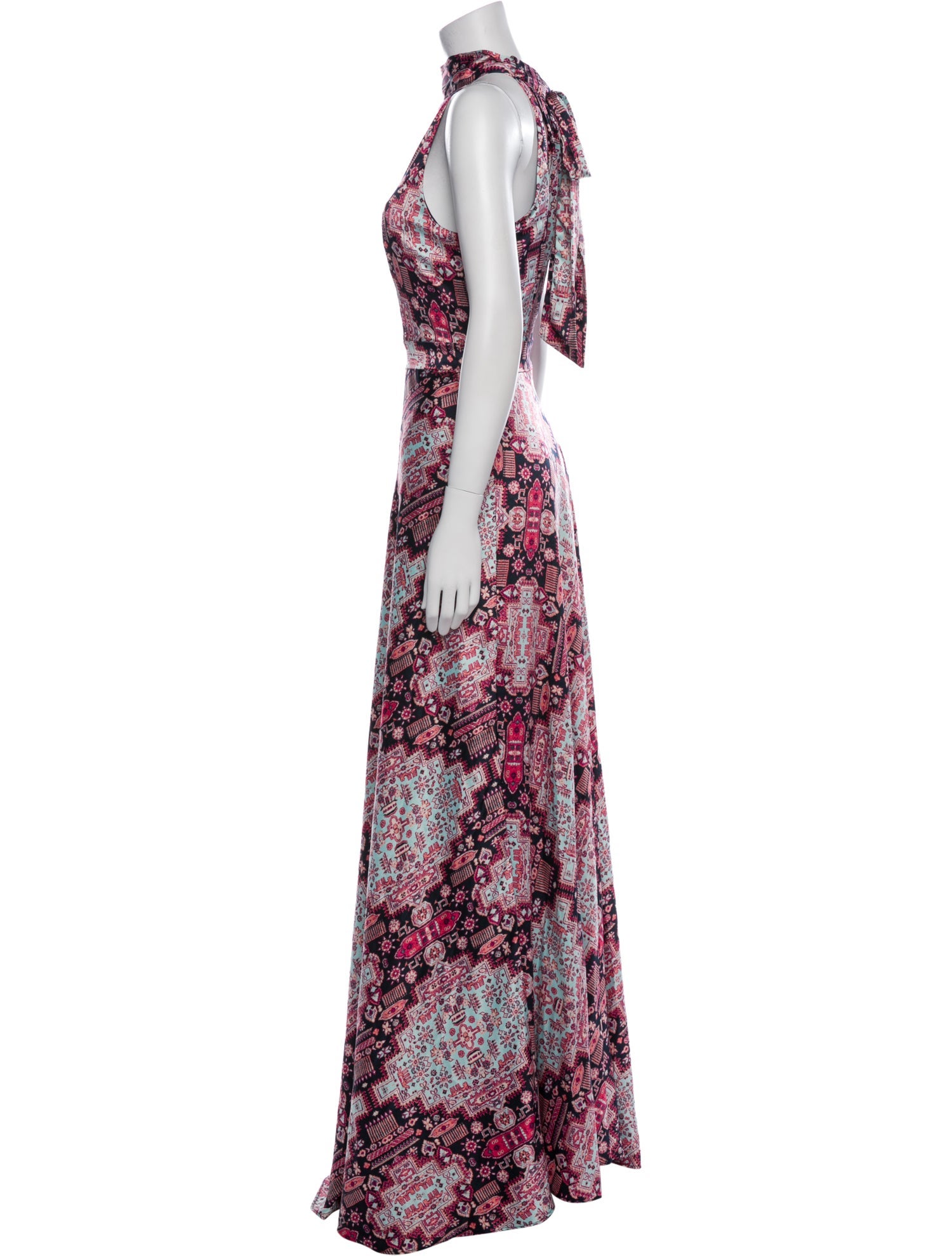 Nicole Miller Printed Long Dress
