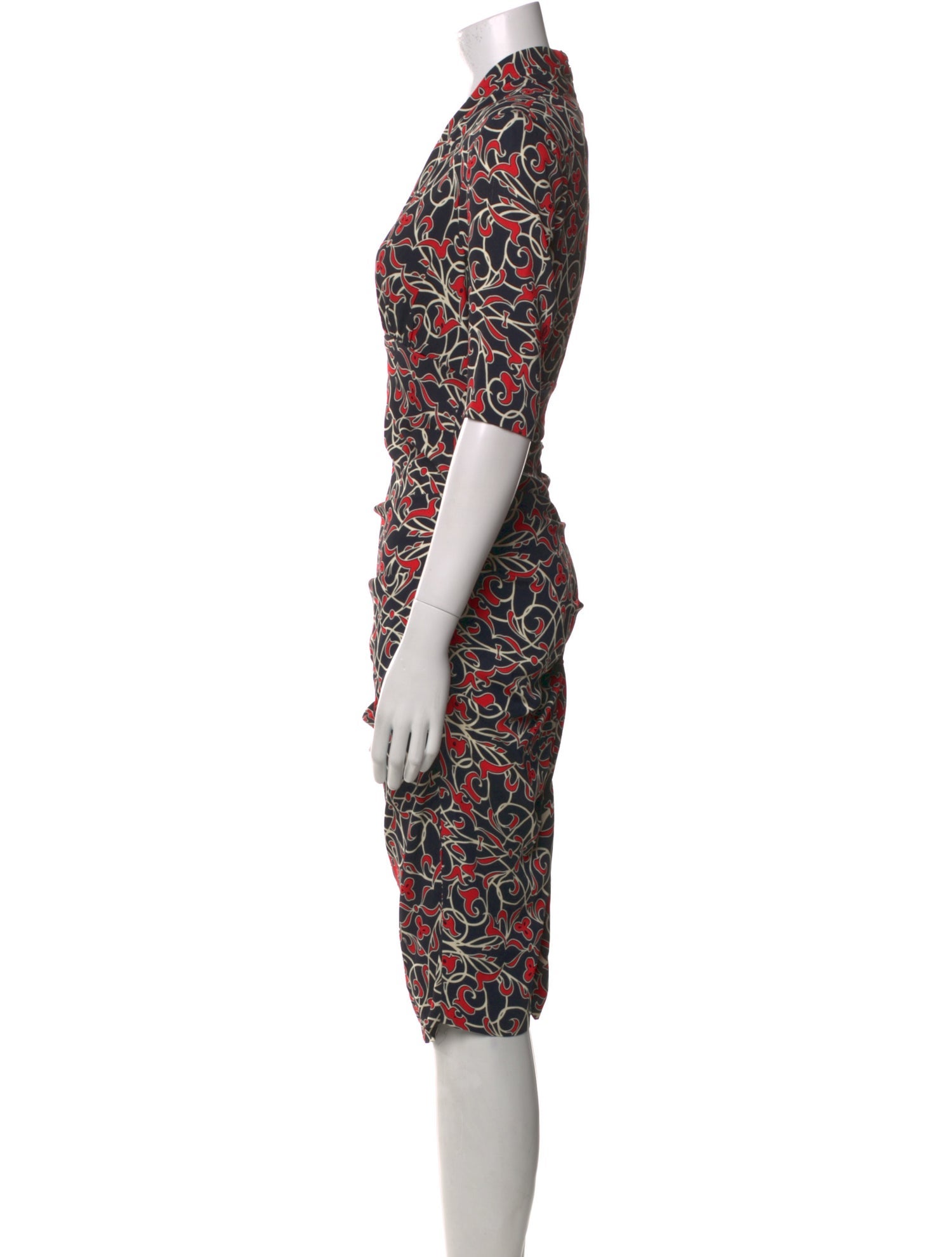 Nicole Miller Printed Midi Length Dress