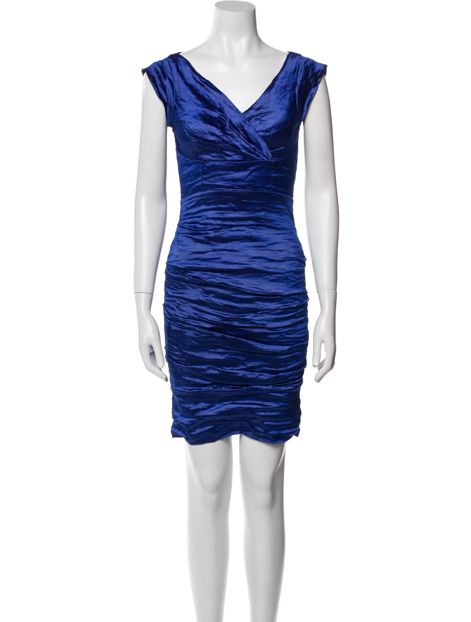 Nicole Miller V-Neck Mini Dress