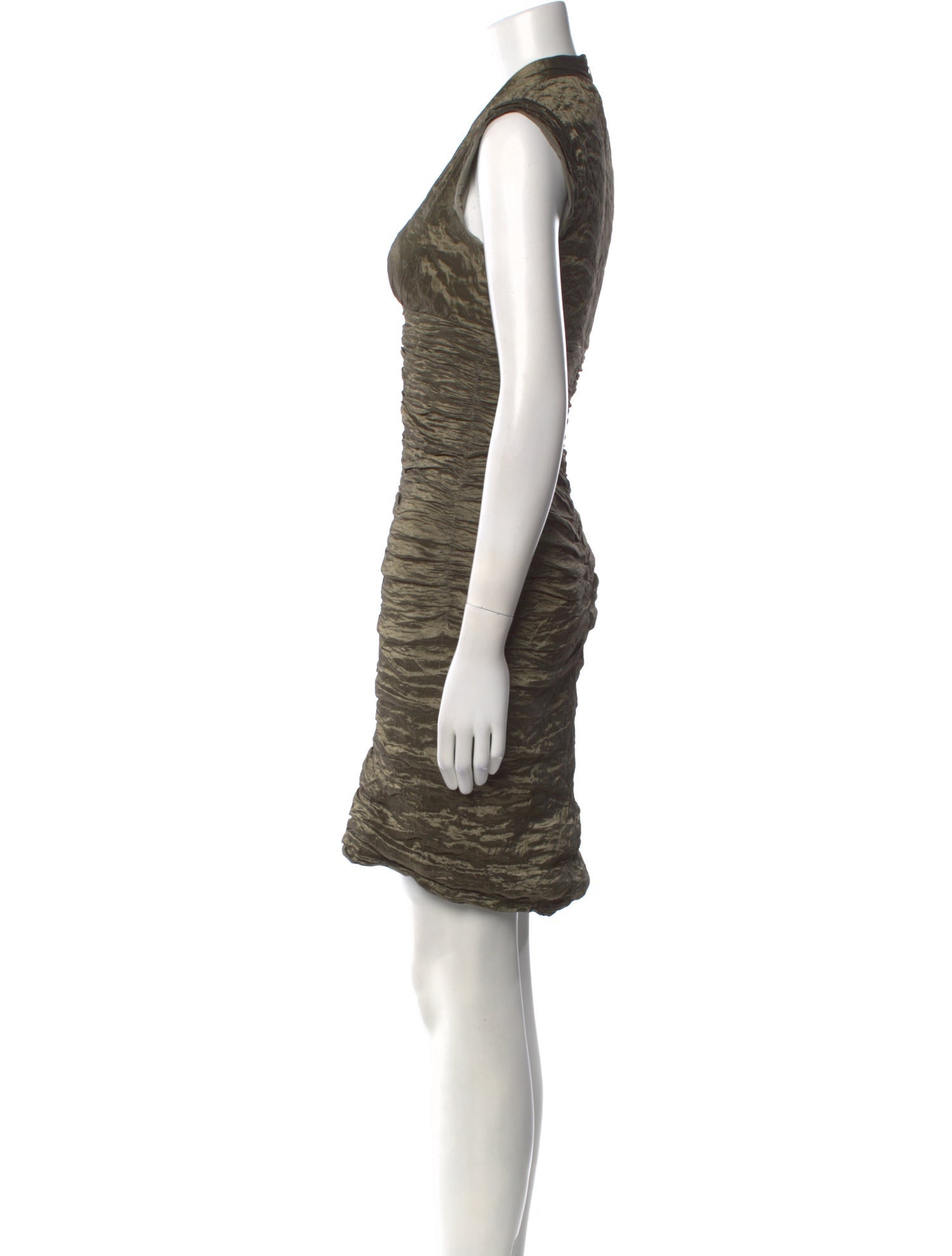 Nicole Miller V-Neck Mini Dress