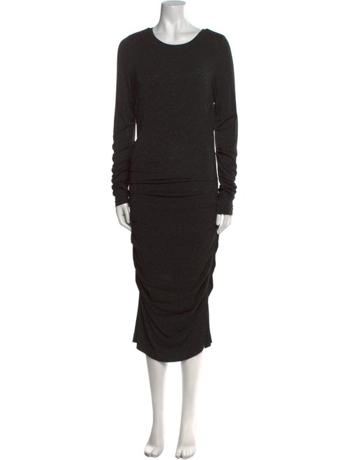 Nicole Miller Crew Neck Midi Length Dress