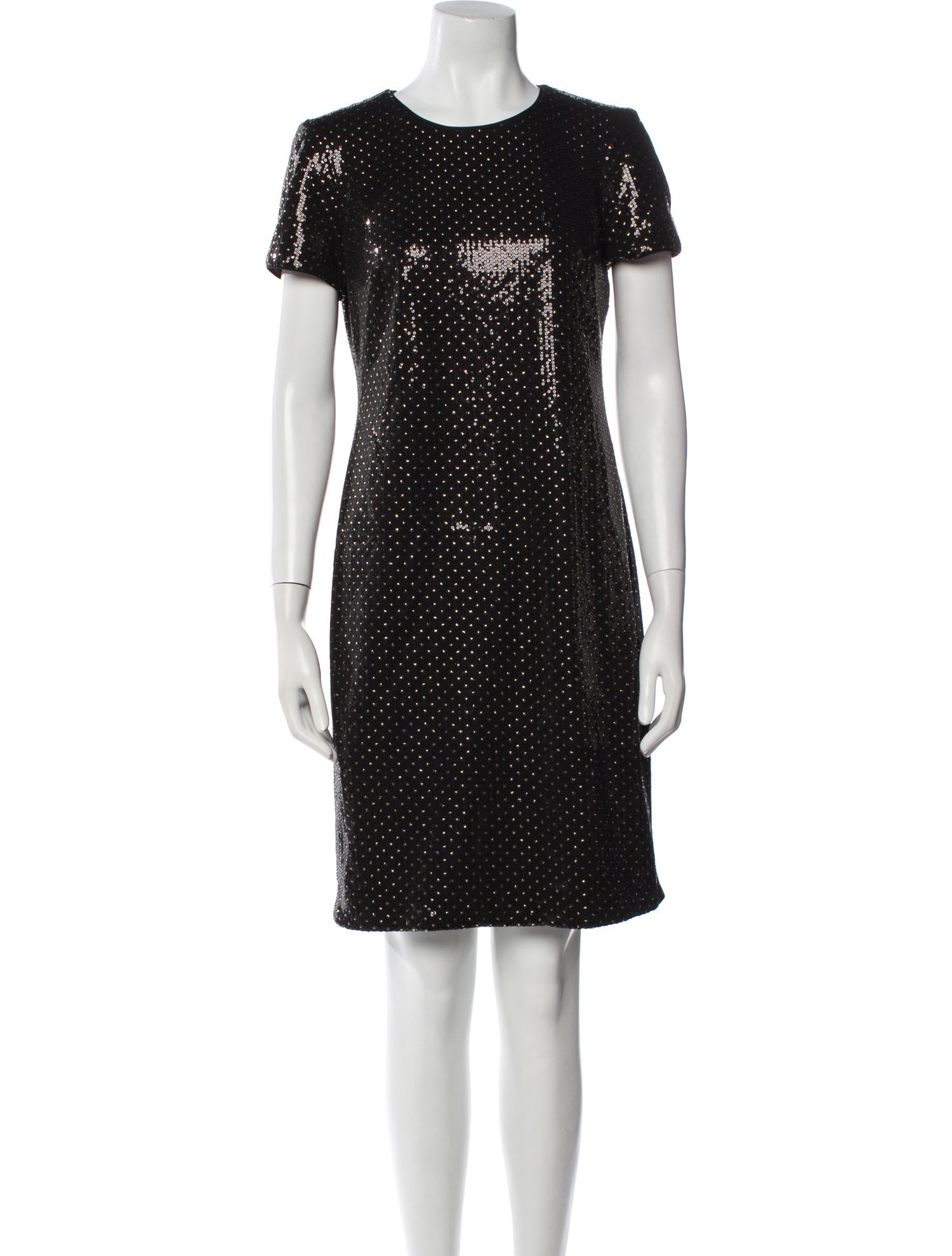 Nicole Miller Polka Dot Print Knee-Length Dress