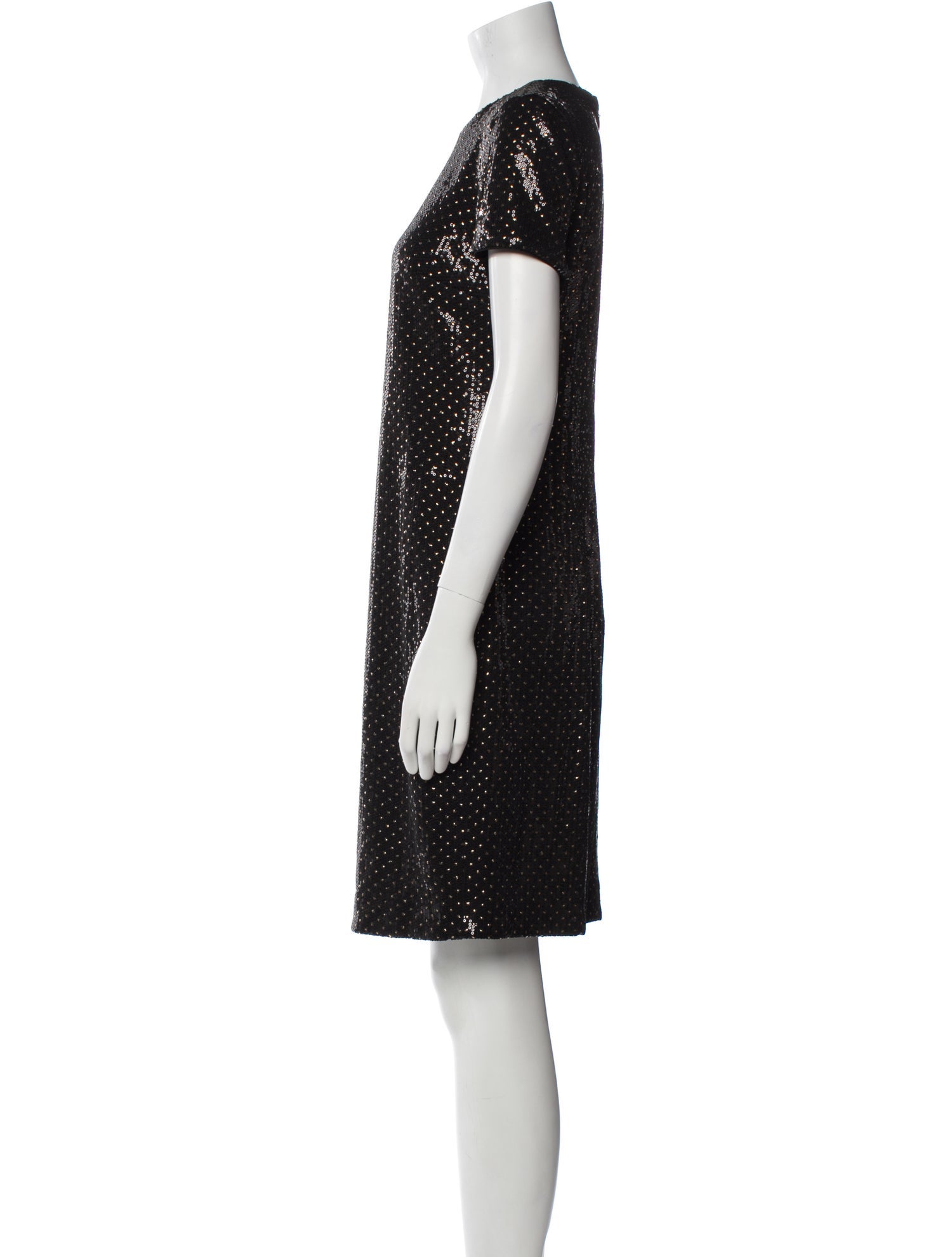Nicole Miller Polka Dot Print Knee-Length Dress