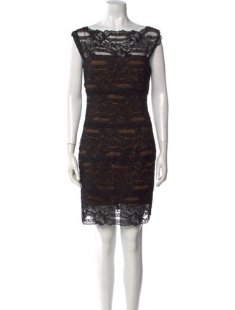 Nicole Miller Lace Pattern Mini Dress